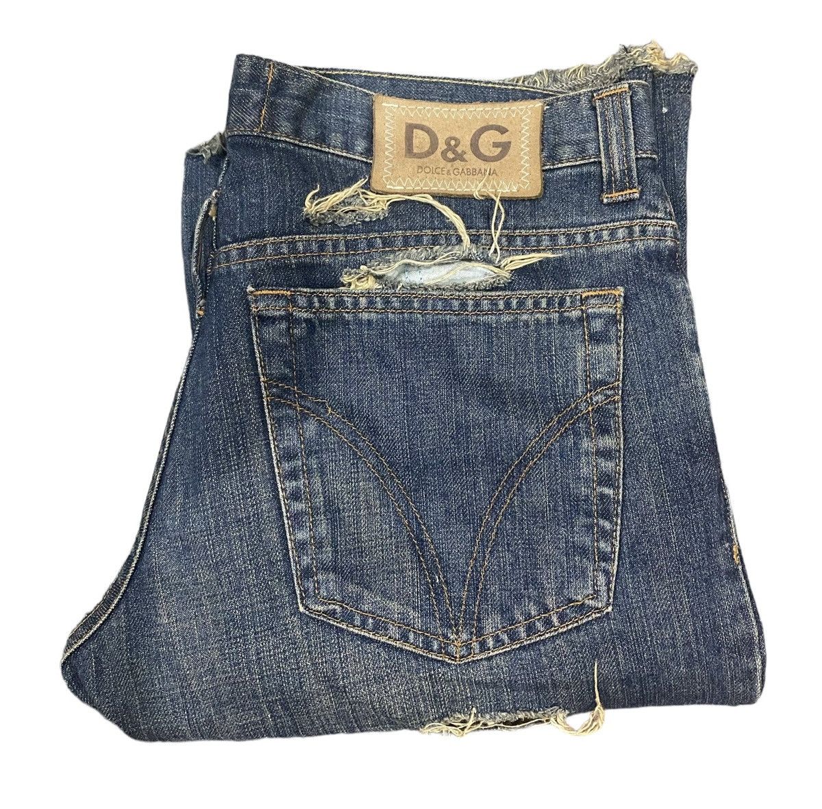 Dolce & Gabbana Rare DOLCE & GABBANA Distressed Flare Jeans W32” Size 32" / US 10 / IT 46 - 11 Thumbnail