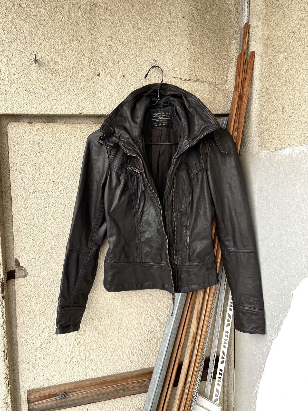 Allsaints Allsaints Belvedere Avant Garde Biker Leather Jacket US 2 Size XS / US 0-2 / IT 36-38 - 10 Thumbnail