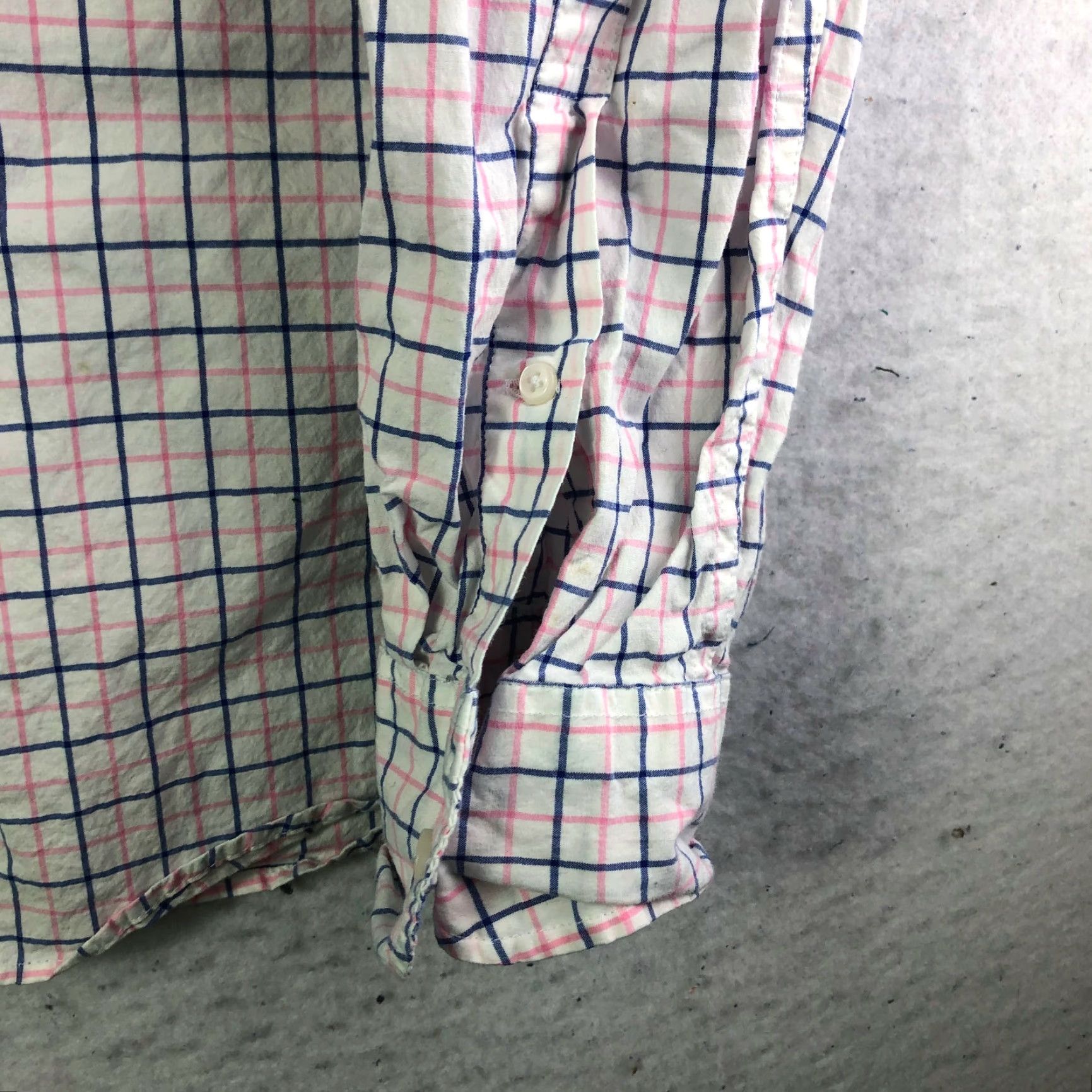 J.Crew J.Crew Slim Mens Large White Striped Long Sleeve Button Down Collar Shirt Size US L / EU 52-54 / 3 - 3 Thumbnail