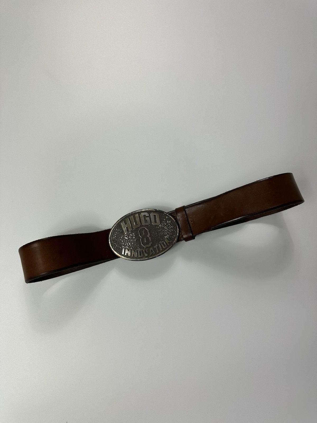 Hugo Boss Hugo Boss International Leather Belt Big Metal Buckle Men's Size ONE SIZE - 3 Thumbnail