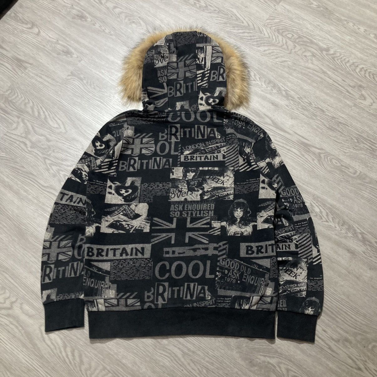 Hysteric Glamour 2000s Ask Enquired British England Punk Style Fur Hoodie Size US XL / EU 56 / 4 - 12 Thumbnail