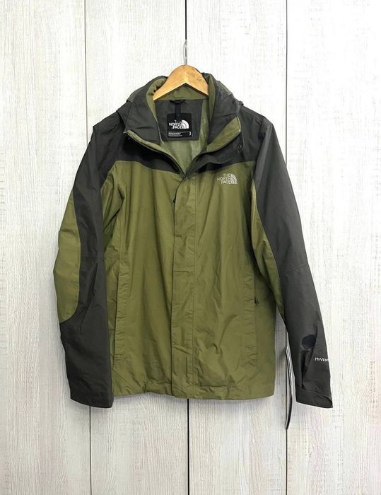 The North Face Men's Hyvent Full Zip Olive Green Jacket with