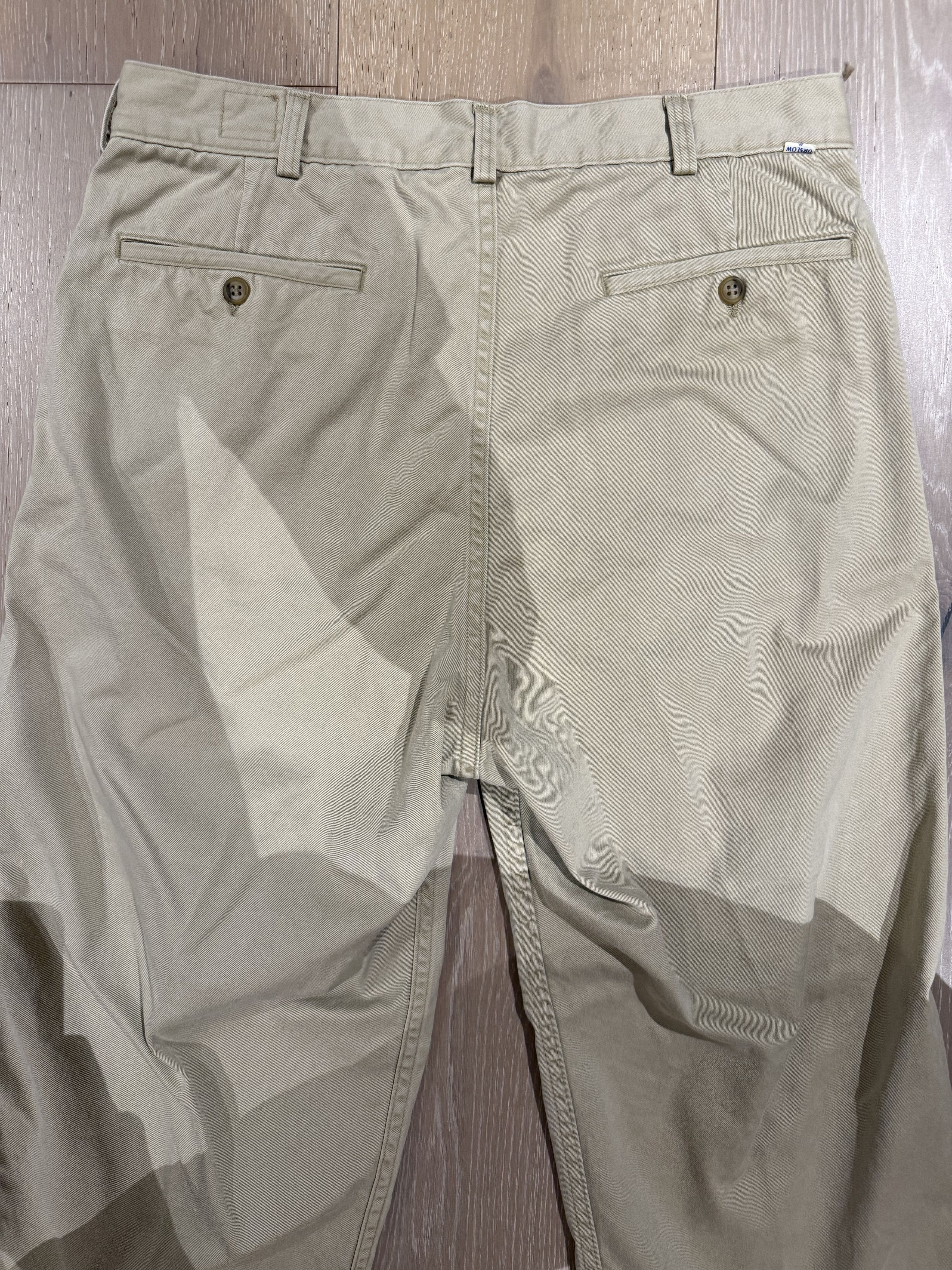 Orslow 💚 Orslow Two Tuck Wide Trousers Khaki Size 3 NEW Size US 33 - 11 Thumbnail