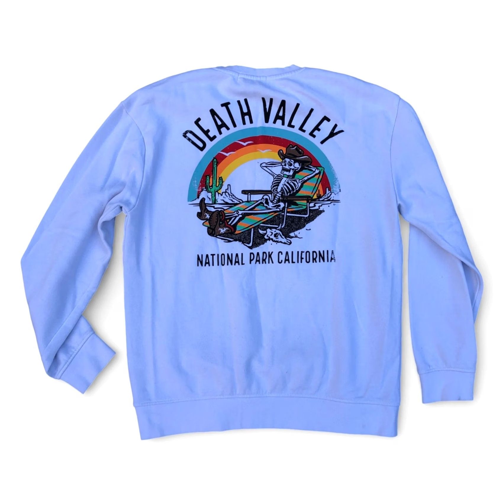 Vintage RETROFIT Death Valley National Park Sweatshirt MEDIUM Men's Sweater White Cotton Size US M / EU 48-50 / 2 - 2 Thumbnail