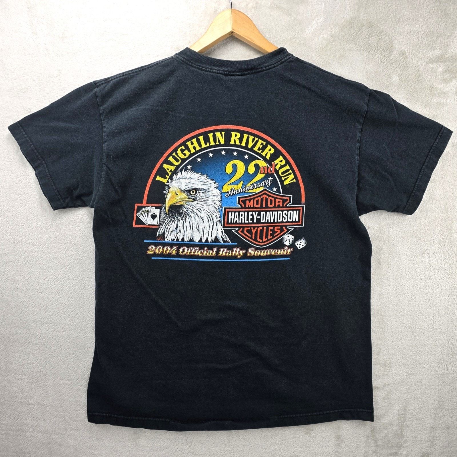 Harley Davidson Vintage Harley Davidson Shirt L Laughlin River Run 2004 Y2K Size US L / EU 52-54 / 3 - 1 Thumbnail
