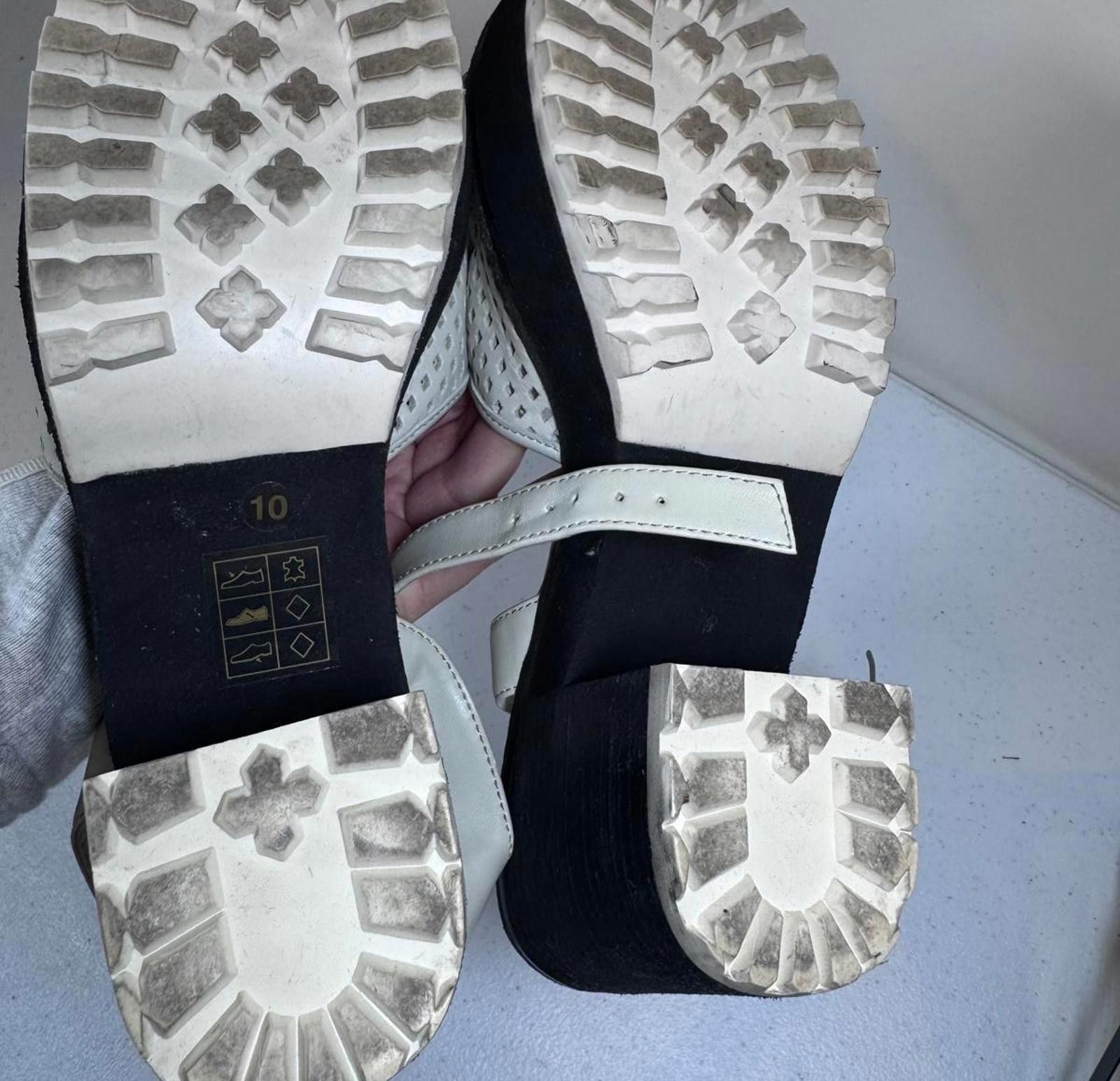 Vince Camuto Stylish White Platform Sandals with Slingback Size US 10 / IT 40 - 4 Thumbnail