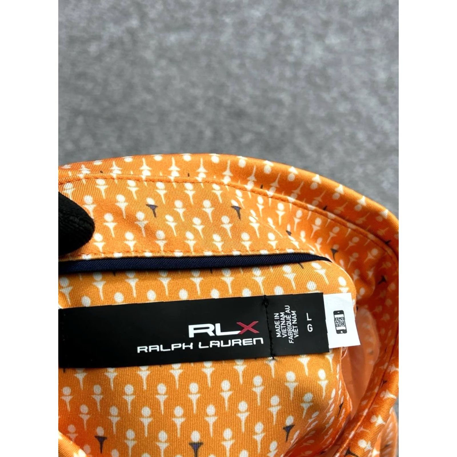 RLX Ralph Lauren RLX Polo Shirt Mens Large Orange Airflow Graphic Print Polo RLX Ralph Lauren Size US L / EU 52-54 / 3 - 6 Thumbnail