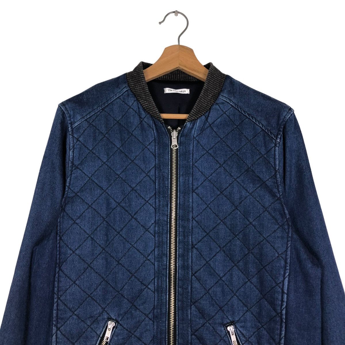 Japanese Brand 🔥VINTAGE DENIM BOMBER JACKET THE DAYZ TOKYO ISSEY MIYAKE Size US M / EU 48-50 / 2 - 3 Thumbnail