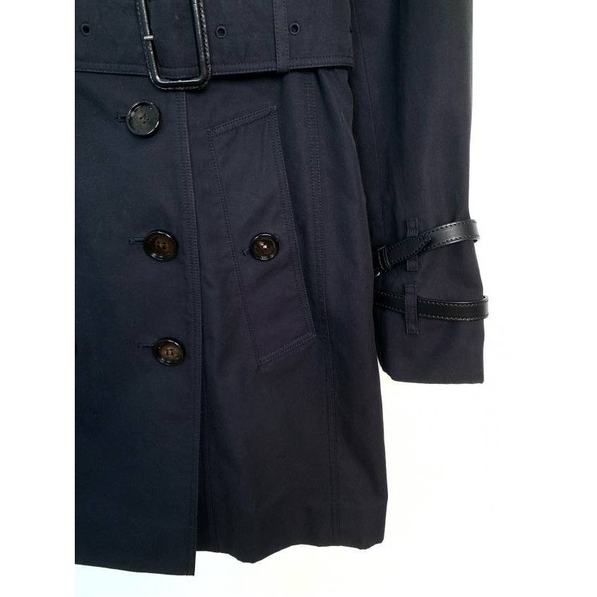 Burberry Burberry Black Cotton Long Trench Coat Womens Double Breaste Size S / US 4 / IT 40 - 6 Thumbnail