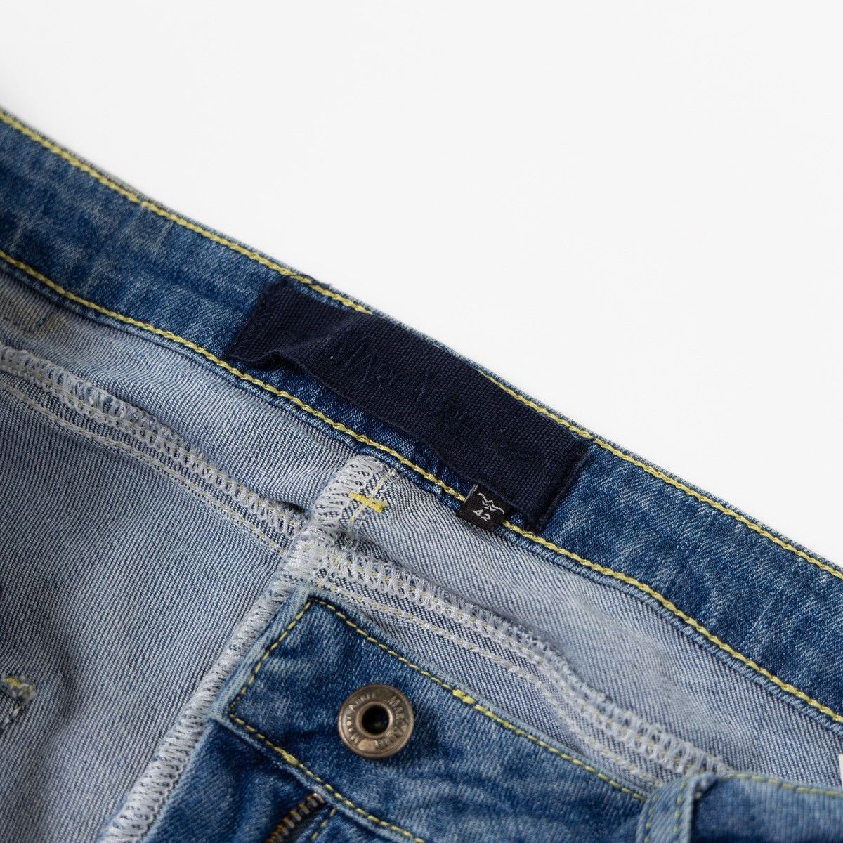 Other Marc Aurel Womens Blue Jeans Floral Print Distressed Size 34" / US 12 / IT 48 - 5 Thumbnail