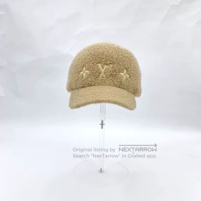 Louis Vuitton Louis Vuitton Brown logo presbyopic embroidered cotton cas Size ONE SIZE - 1 Thumbnail