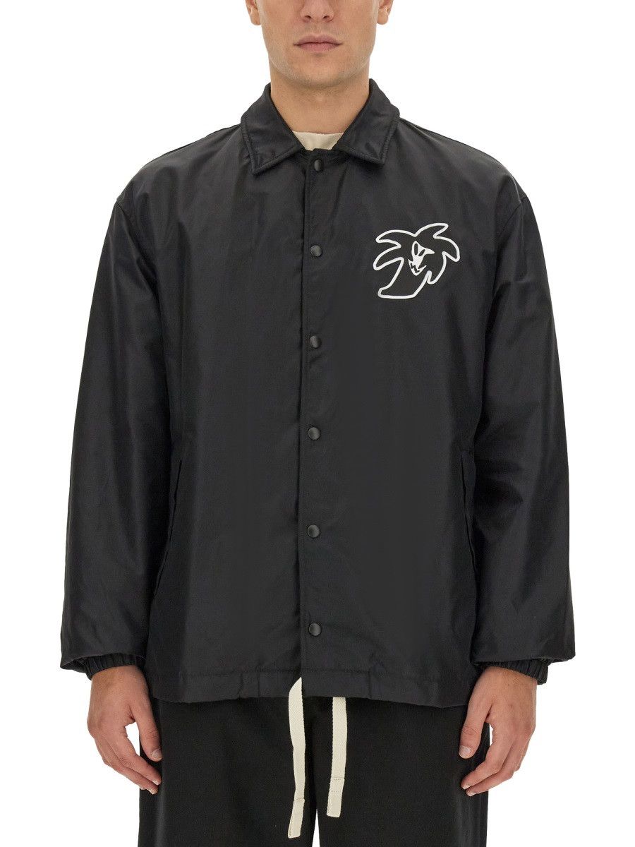 Palm Angels PALM ANGELS HUNTER SHIRT JACKET - BLACK Size US M / EU 48-50 / 2 - 1 Thumbnail