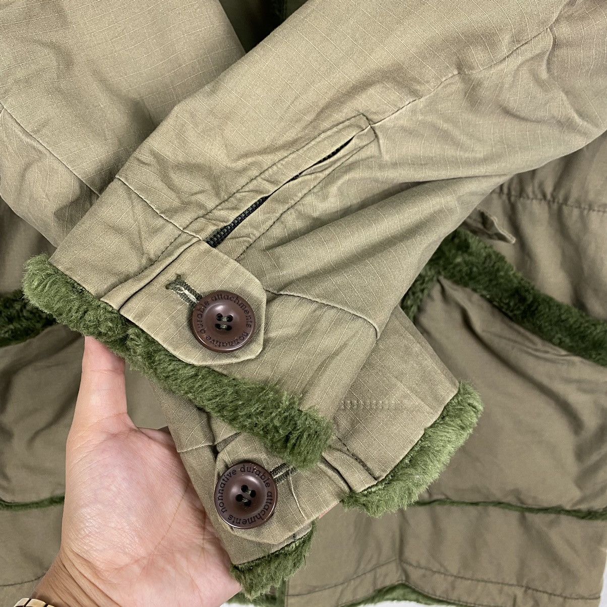 Japanese Brand × Nonnative × Vintage Nonactive made in japan parka sherpa jacket Size US M / EU 48-50 / 2 - 12 Thumbnail
