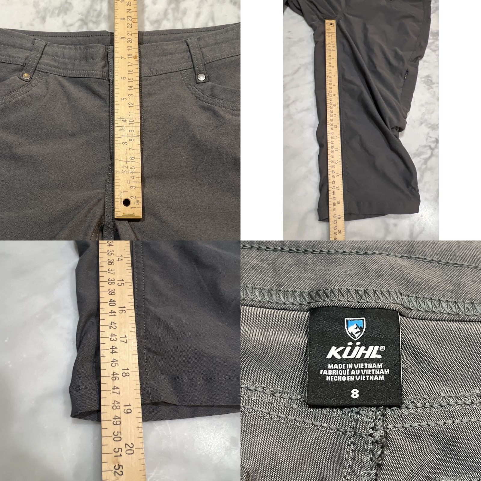 Vintage Kuhl Womens Pants Capri Size 8 Grey Drawstring Hiking Outdoor Mountains Pockets Size 30" / US 8 / IT 44 - 8 Thumbnail