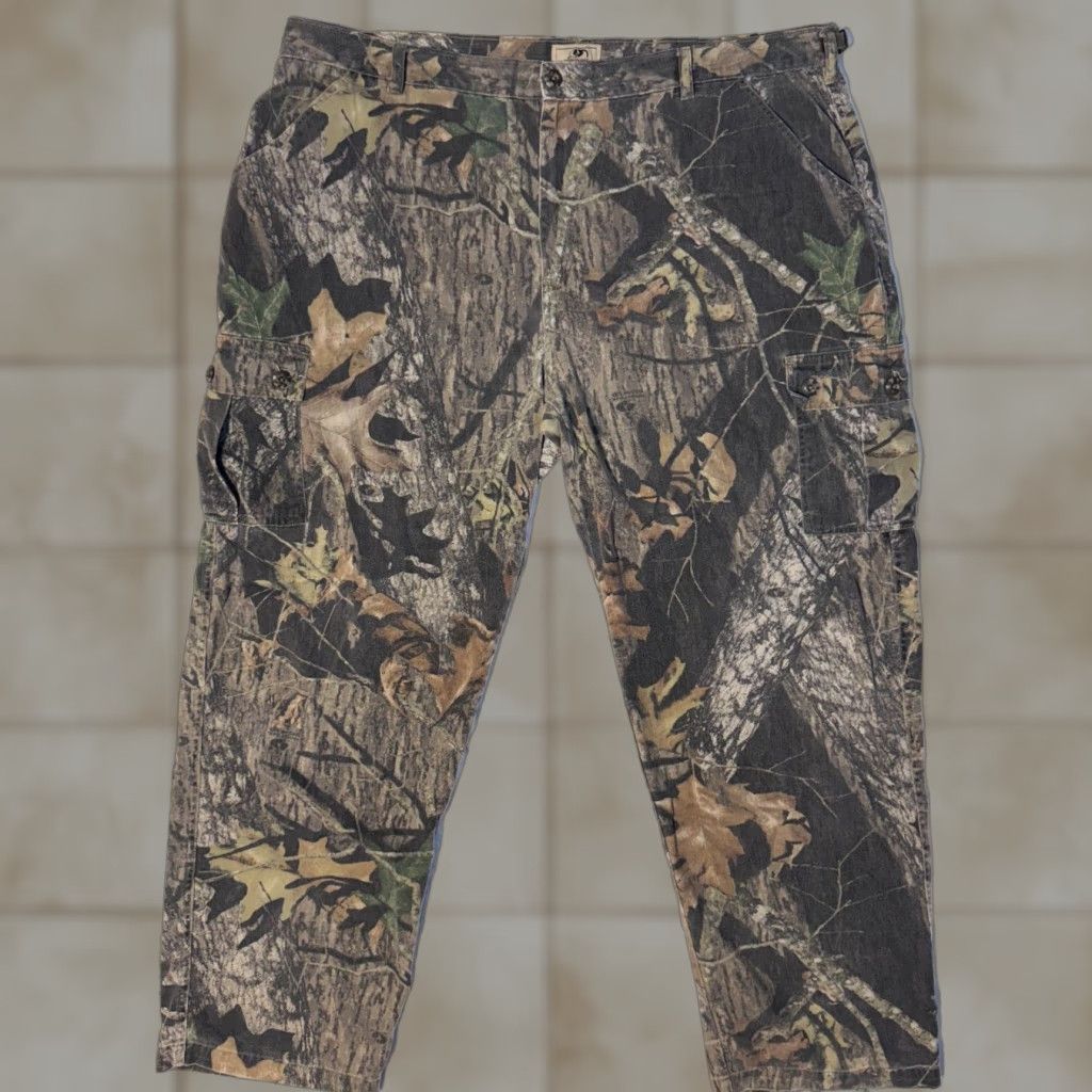 Vintage Mossy Oak Camo Pants Mens 2XL Cargo Loose Baggy Relaxed Wide Leg Y2K Hunting Size US 39 - 1 Thumbnail