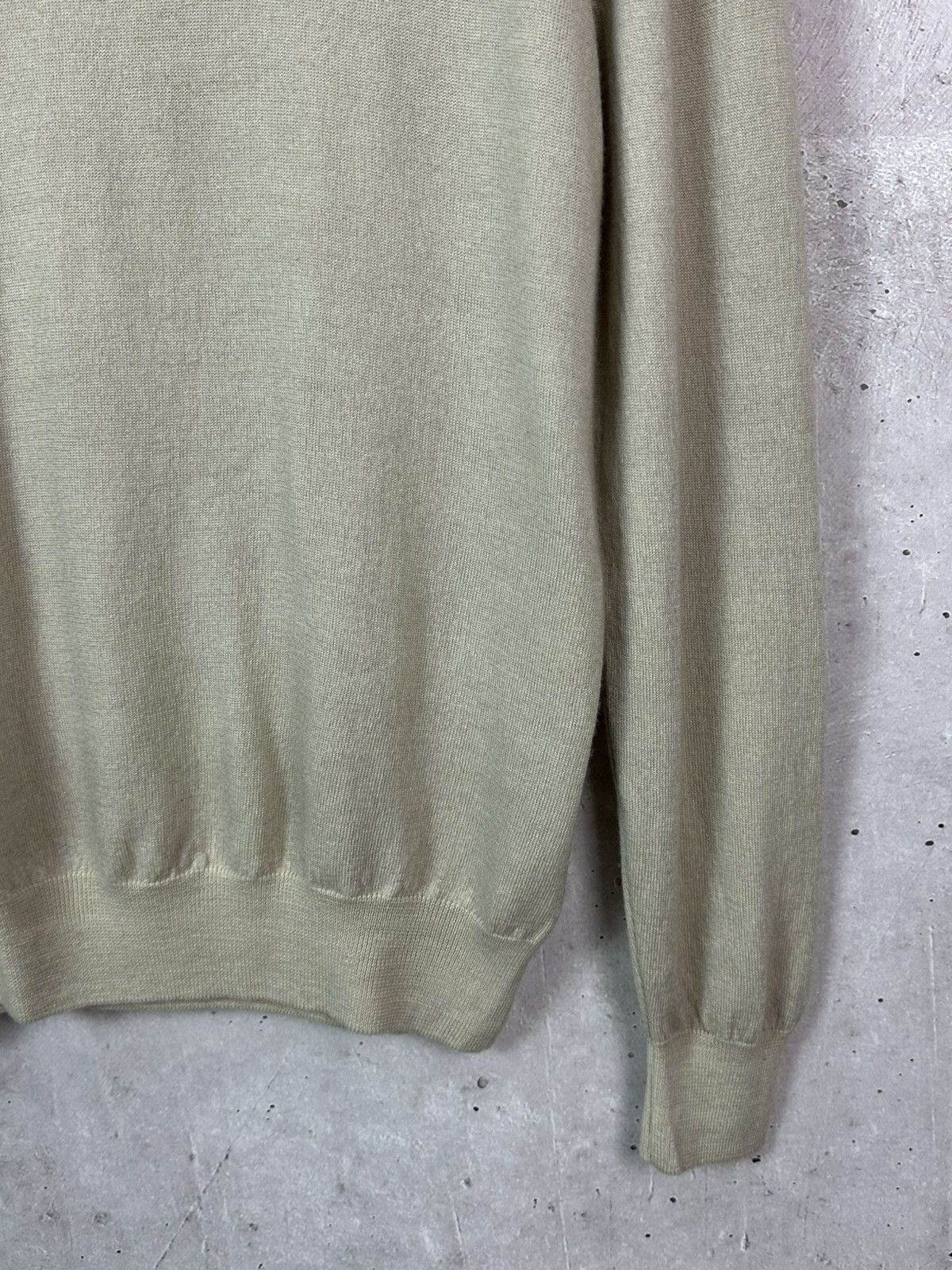 Gran Sasso × Vintage Gran Sasso Vintage Made in Italy Wool Ivory Knit Sweater Size US M / EU 48-50 / 2 - 4 Thumbnail