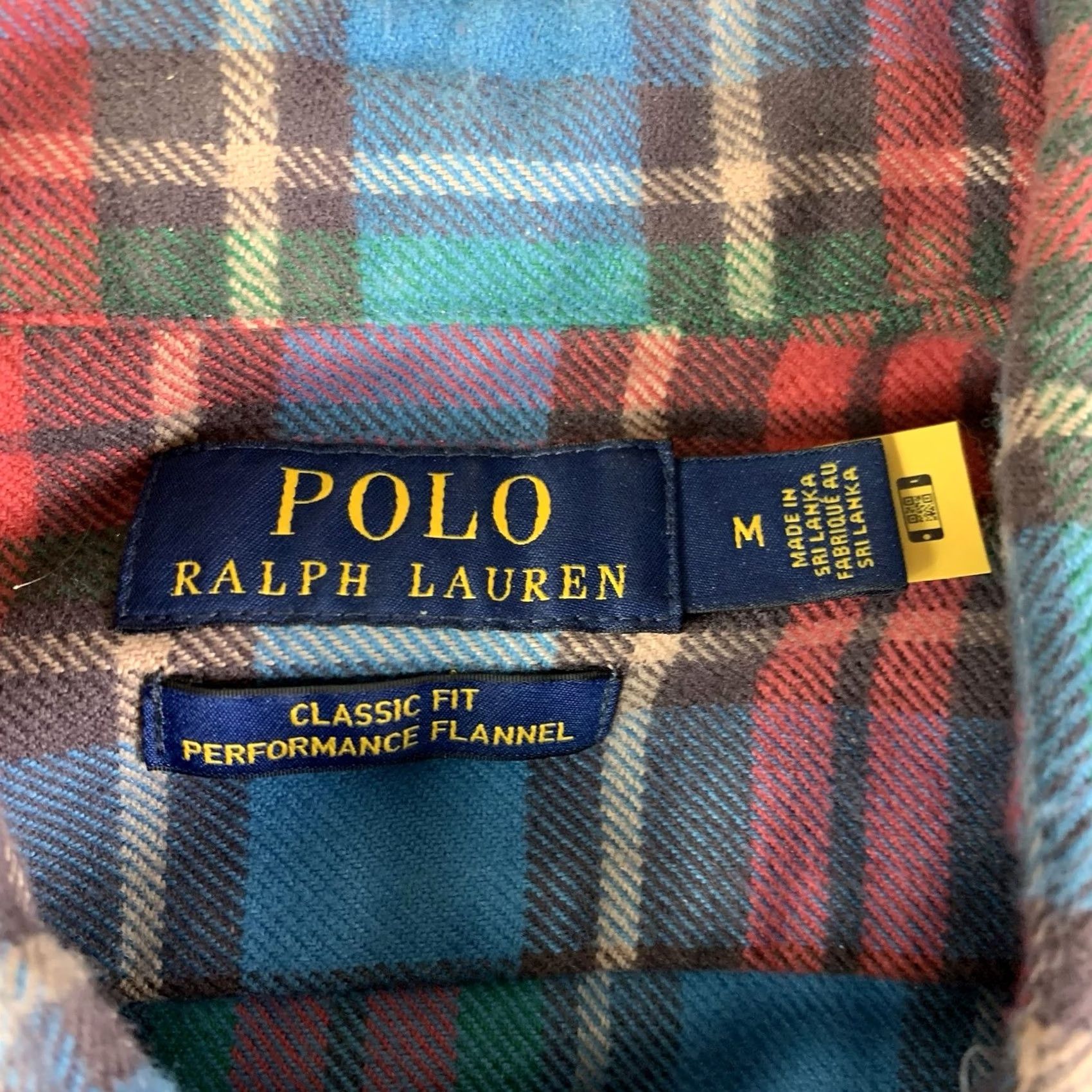 Polo Ralph Lauren Polo Ralph Lauren Shirt Mens Medium Classic Red Blue Plaid Performance Flannel Size US M / EU 48-50 / 2 - 3 Thumbnail