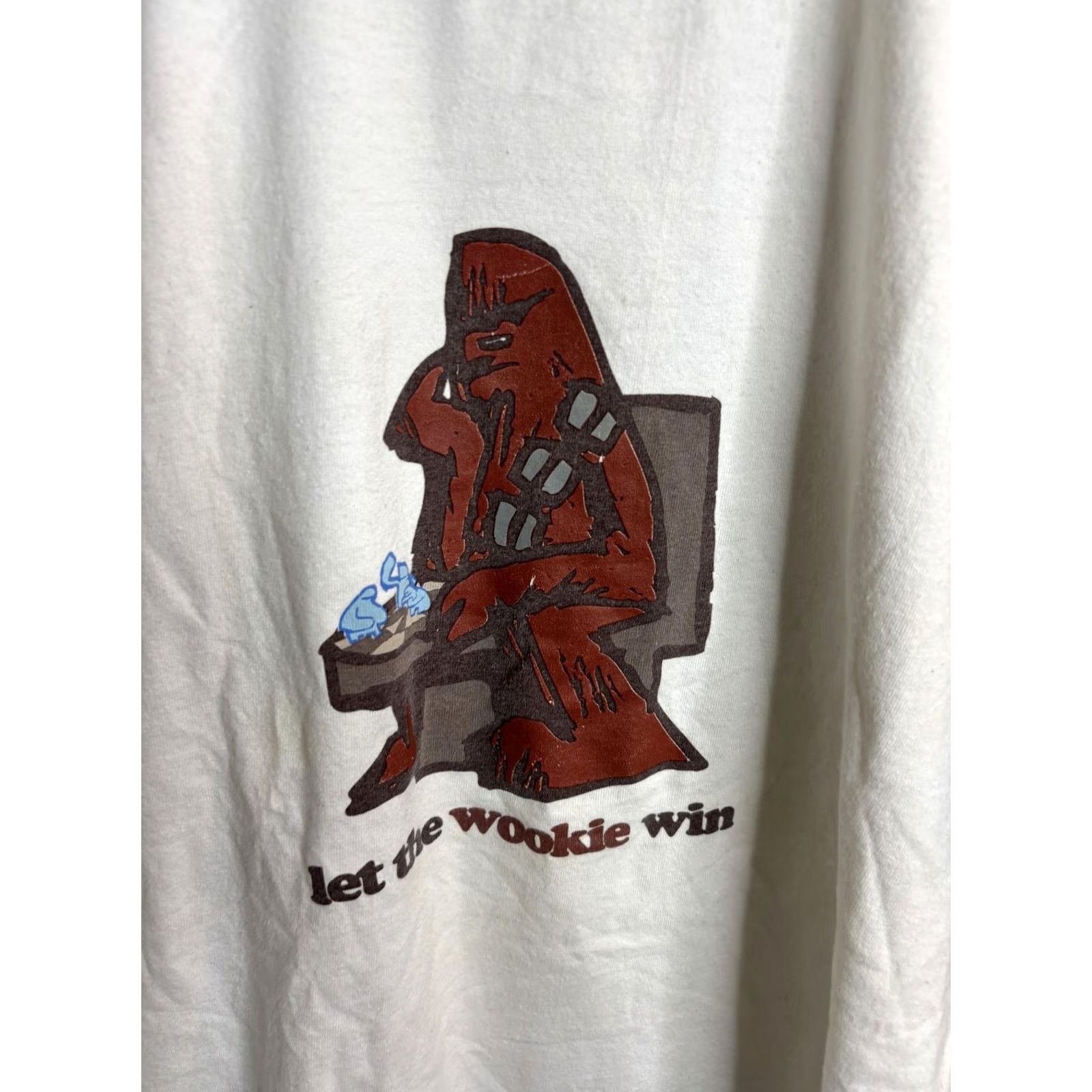 Star Wars Star Wars Shirt Mens Small White Black Ringer Chewbacca Tee Let the Wookie Win Size US S / EU 44-46 / 1 - 2 Thumbnail