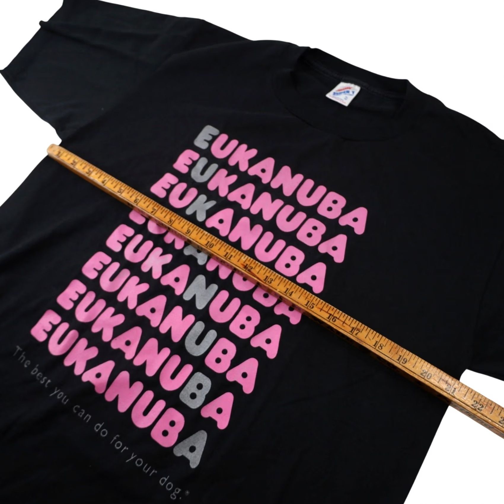 Vintage VINTAGE Eukanuba Dog Food Graphic Advertisement T Shirt Shirt XL Men Black 9/10 21"x30" Jerzee Super T Size US XL / EU 56 / 4 - 6 Thumbnail