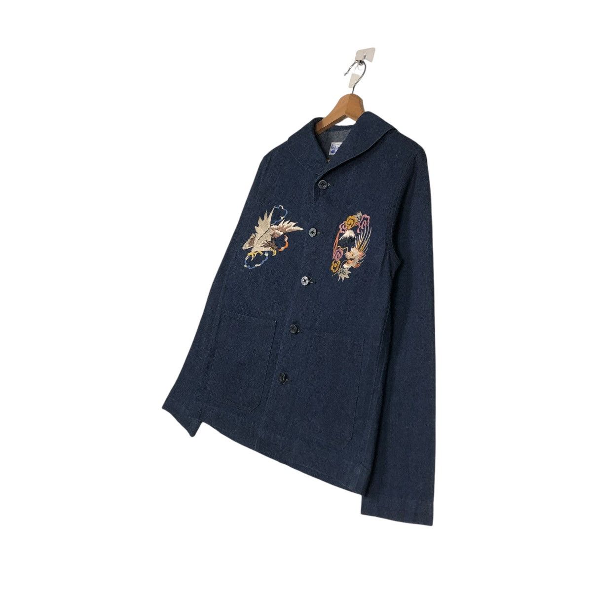 Indigo 🔥VINTAGE TOKYO STYLE BEAMS JAPAN SOUVENIR SUKAJAN DESIGN Size US S / EU 44-46 / 1 - 4 Thumbnail