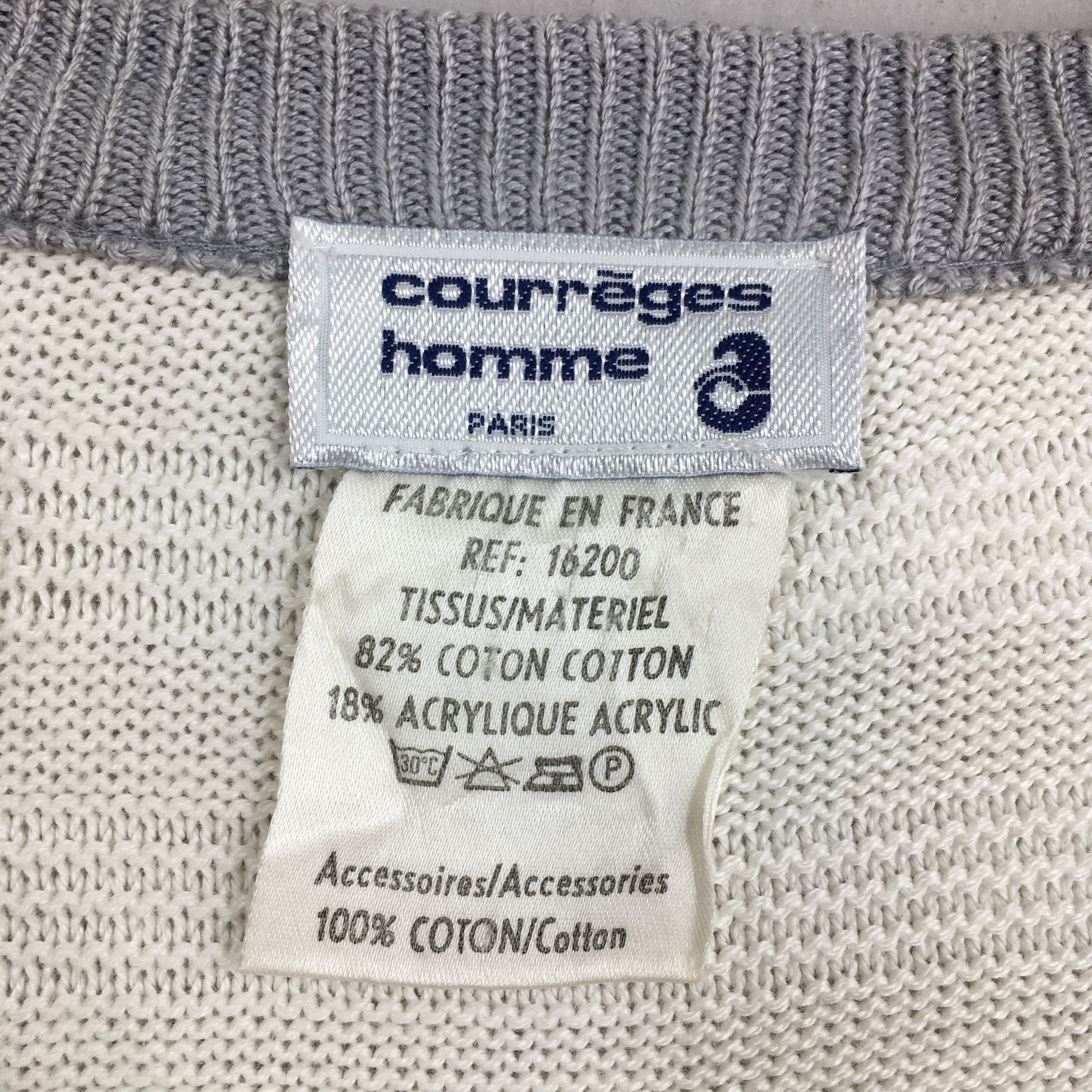 Courreges Vintage 70s Courreges Homme Paris Sweater Medium Size M / US 6-8 / IT 42-44 - 4 Thumbnail