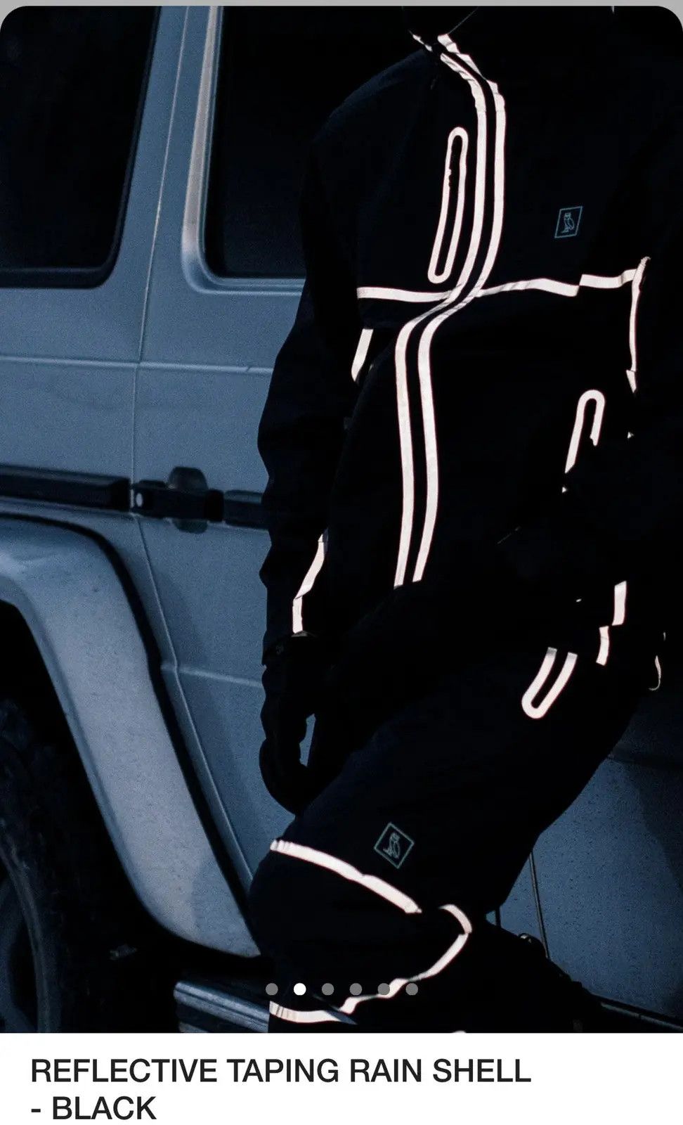 Drake OVO Reflective Taping Rain Shell Black Jacket Size US L / EU 52-54 / 3 - 15 Thumbnail