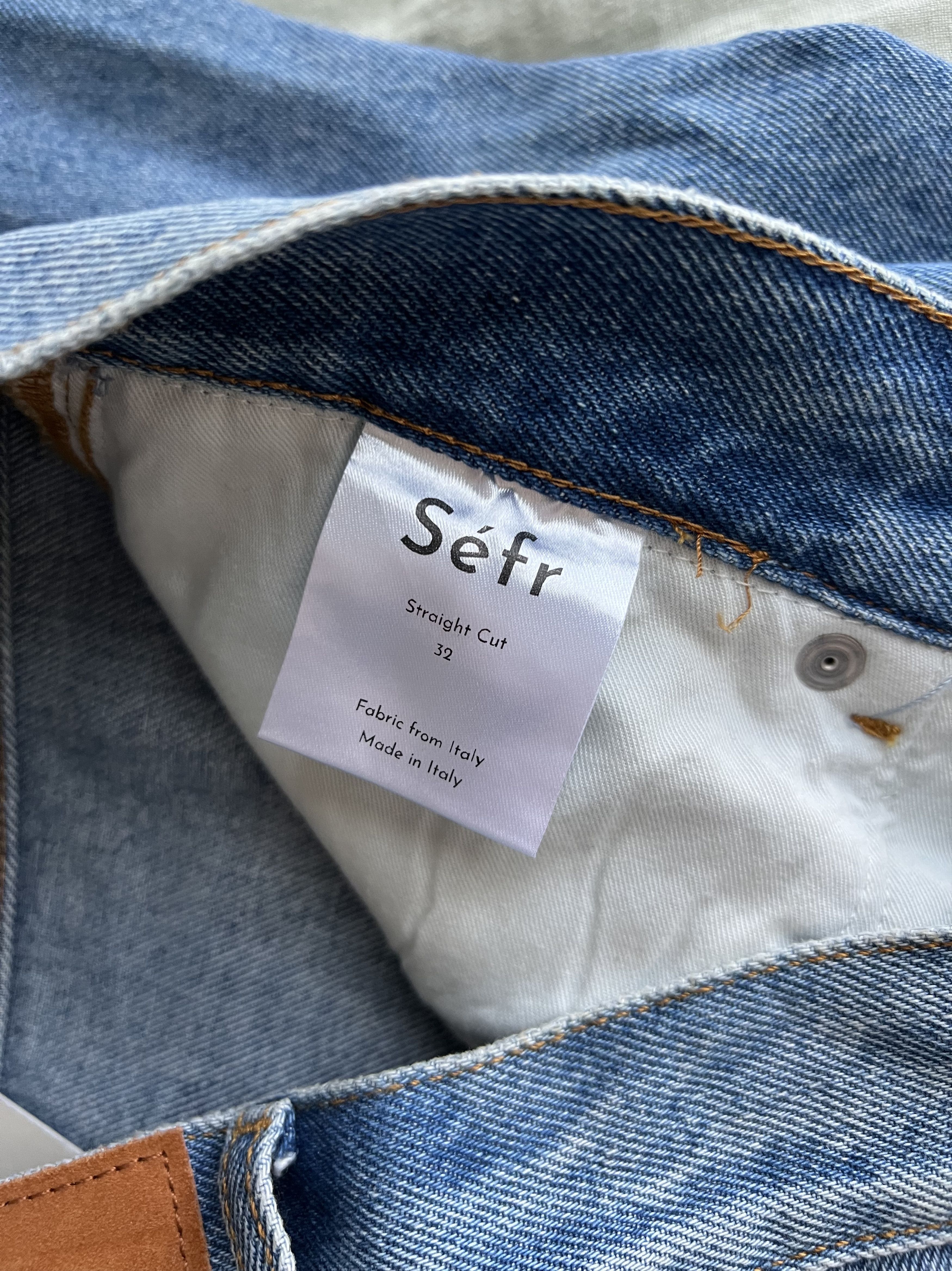 Sefr Sefr Straight Cut Flower Denim Jeans Size US 32 / EU 48 - 9 Thumbnail