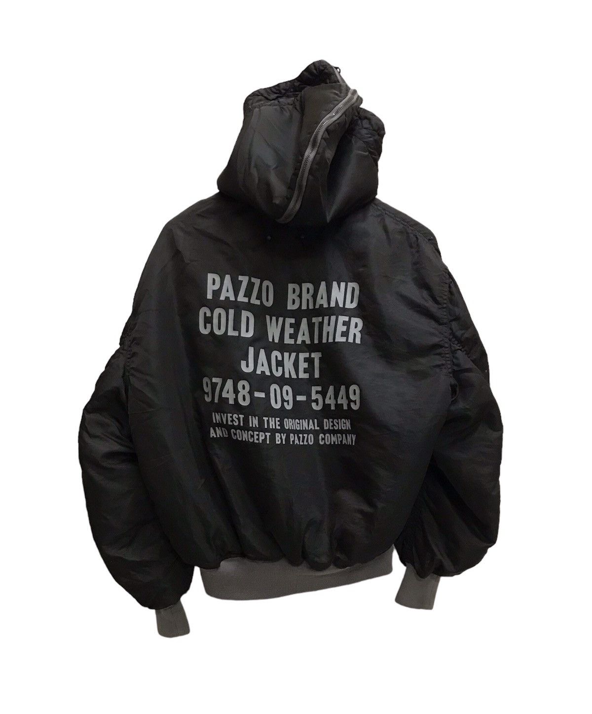 Japanese Brand × Vintage Vintage Pazzo Brand Cold Weather Bomber Flight Jacket Hoodie Size US M / EU 48-50 / 2 - 1 Thumbnail