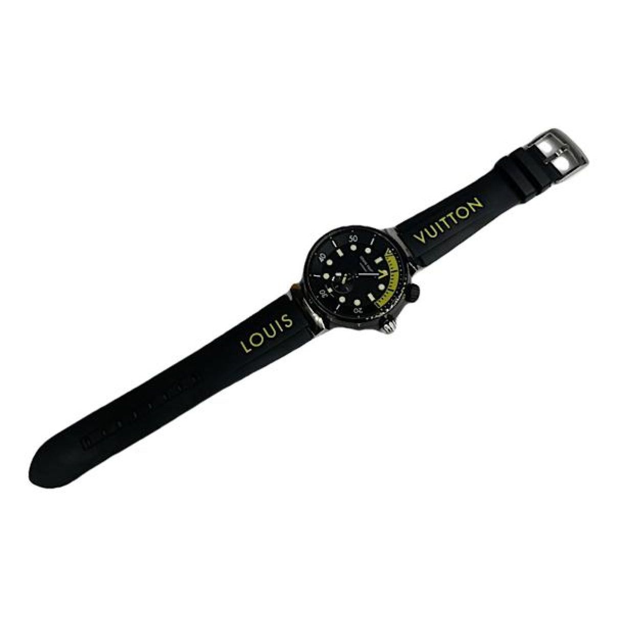 Louis Vuitton Tambour Black Steel Watche Size ONE SIZE - 1 Thumbnail
