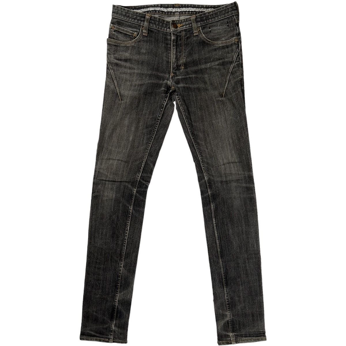 Number (N)ine AW07 Black Pain Denim Size US 30 / EU 46 - 1 Thumbnail