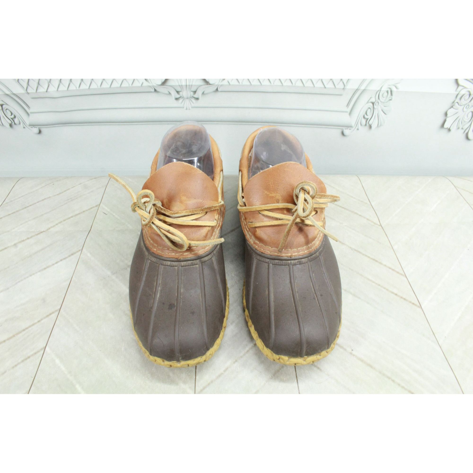 L.L. Bean × Leather LL Bean Women’s Boots Moc Leather Waterproof Gumshoe Size US 7 / IT 37 - 1 Thumbnail