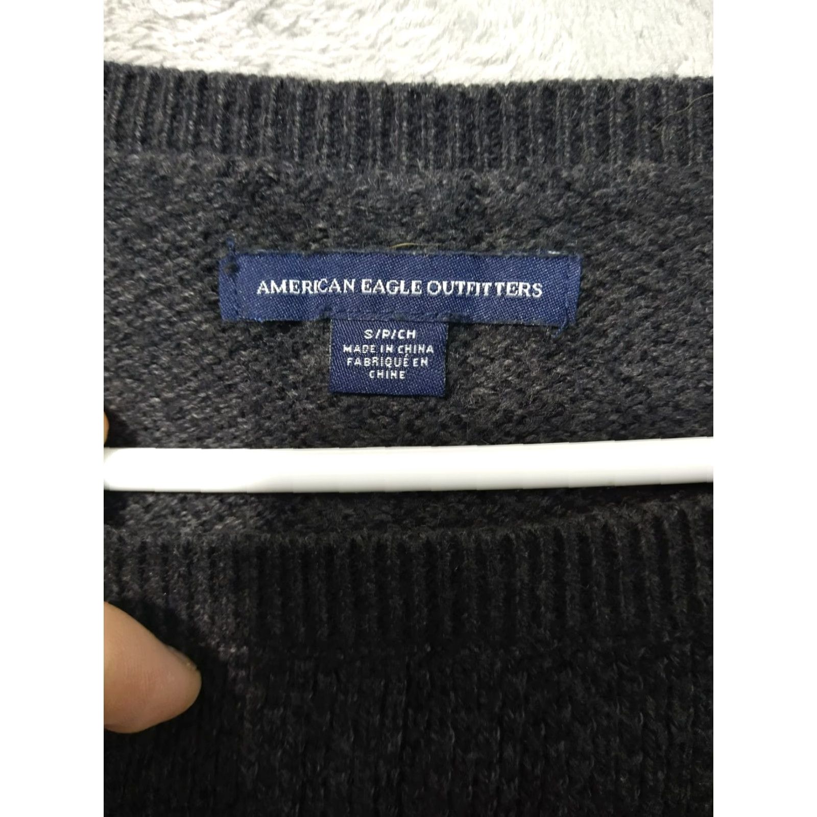 Vintage VINTAGE American Eagle Sweater Shirt Womens Small Gray Wool Blend Cable Knit Pullover Boho Size S / US 4 / IT 40 - 5 Thumbnail