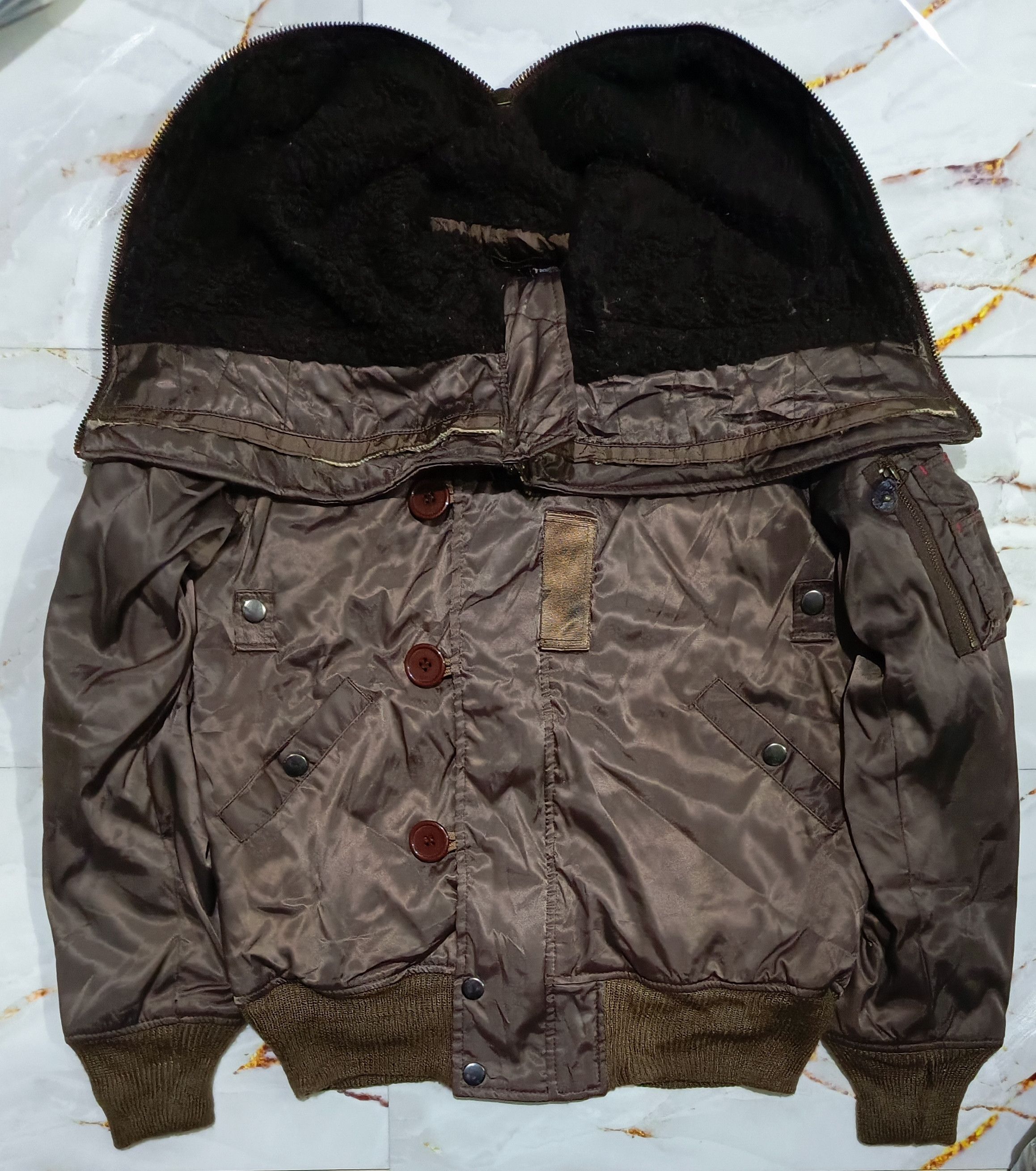 14th Addiction BAP aviator bomber Winter jacket Size US L / EU 52-54 / 3 - 1 Thumbnail
