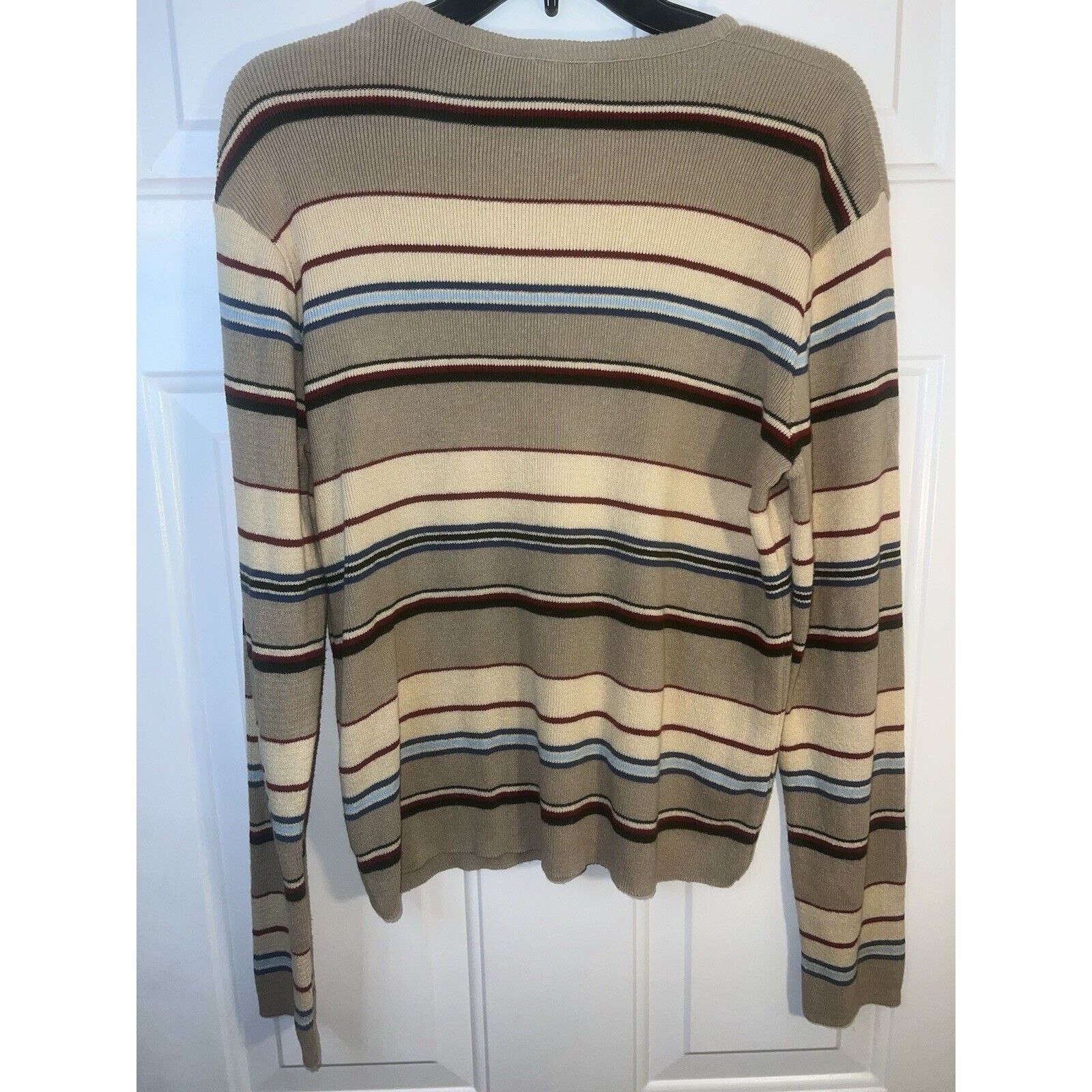 Liz Claiborne Liz Claiborne Women's Striped Sweater Size Medium Beige Size M / US 6-8 / IT 42-44 - 4 Thumbnail