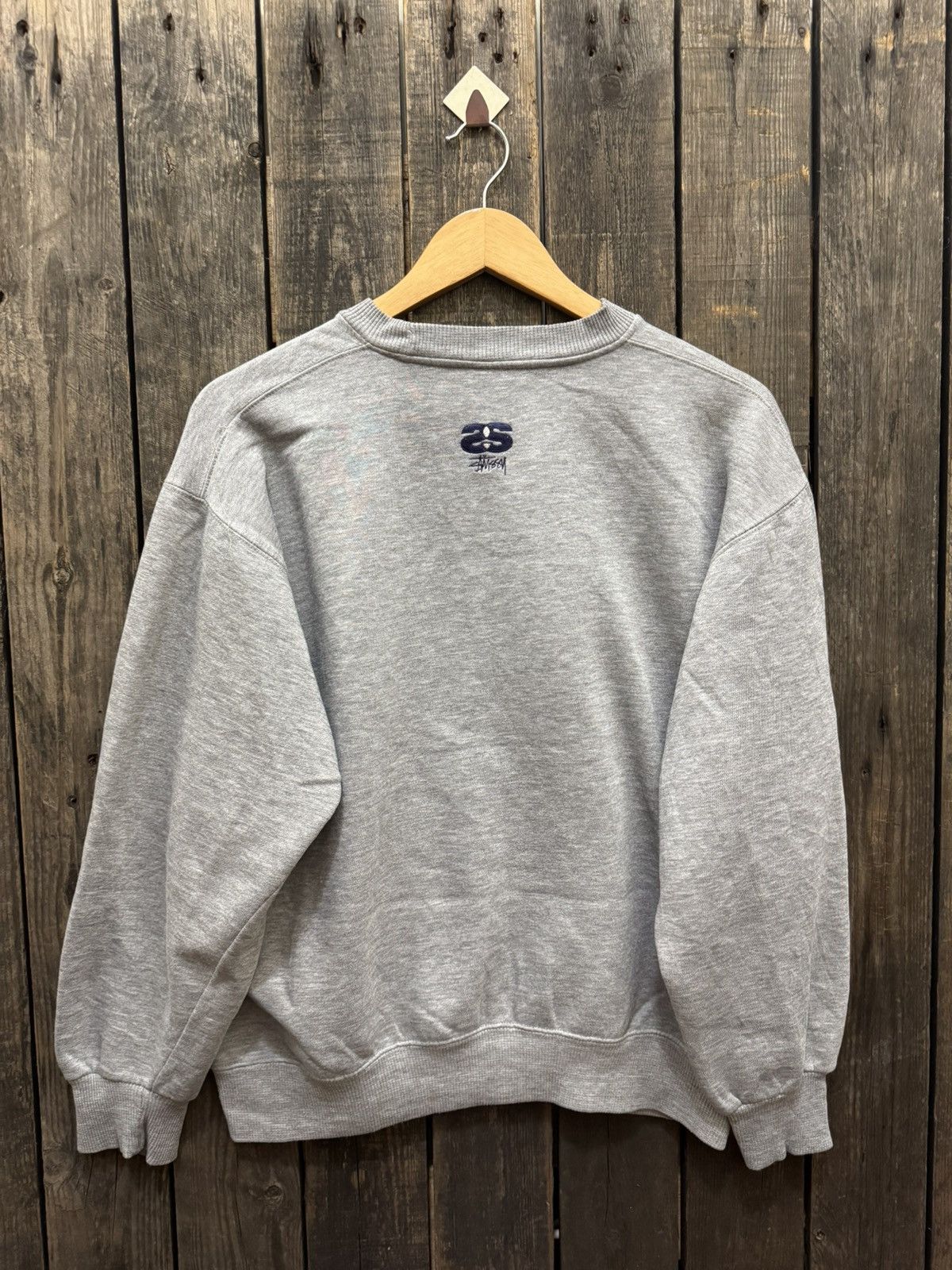 Stussy × Vintage Vintage 90's Stussy Crown logo Crewneck Sweatshirt Size US L / EU 52-54 / 3 - 3 Thumbnail