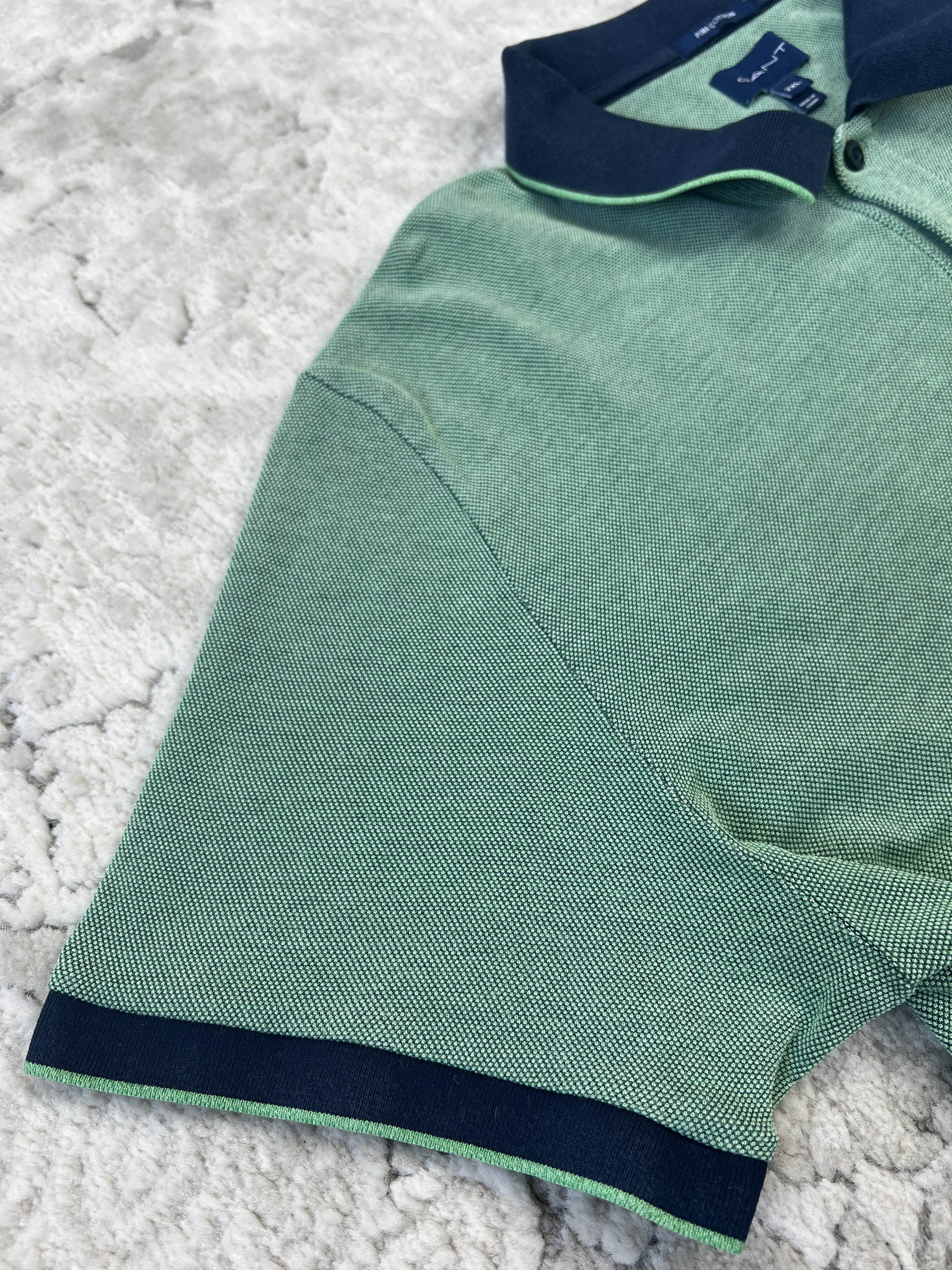 Gant GANT Pima Cotton Green Polo Shirt Size US L / EU 52-54 / 3 - 6 Thumbnail