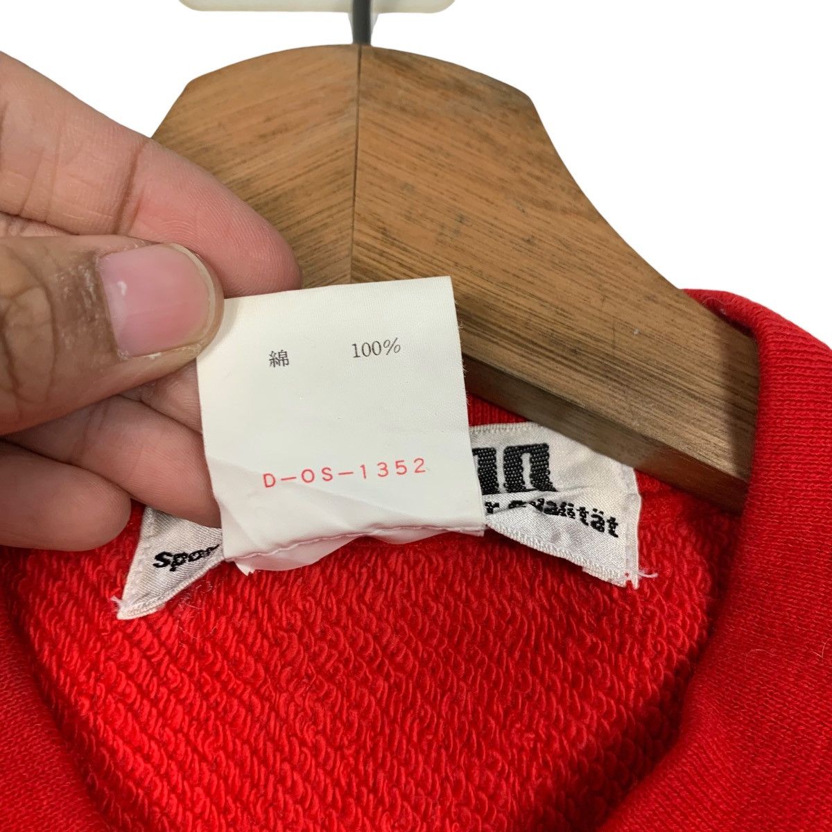 Puma Vintage 90’s PUMA Half Button Red Sweatshirt #2387-C107 Size US M / EU 48-50 / 2 - 13 Thumbnail