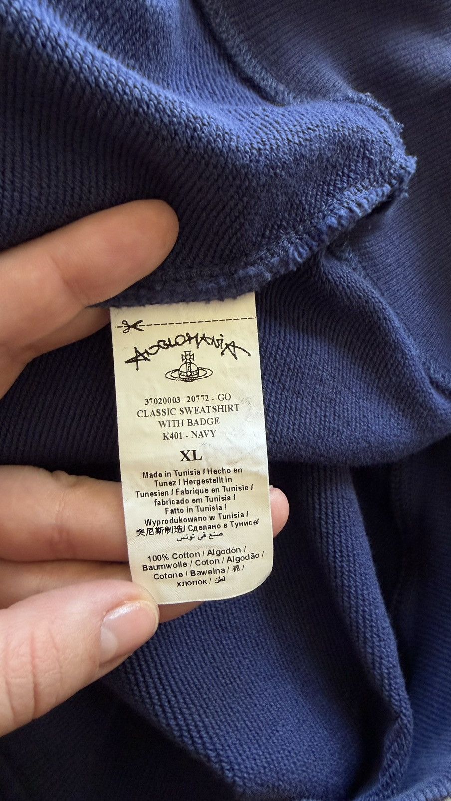 Vivienne Westwood Vivienne Westwood Anglomania Classic Orb Badge Navy XL Size US XL / EU 56 / 4 - 4 Thumbnail