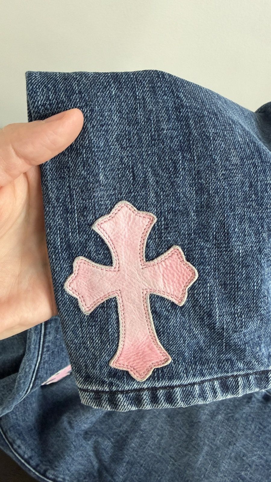 Chrome Hearts CHROME HEARTS COTTON CANDY CROSS PATCH DENIM JEANS 1/1 Size US 40 / EU 56 - 12 Thumbnail