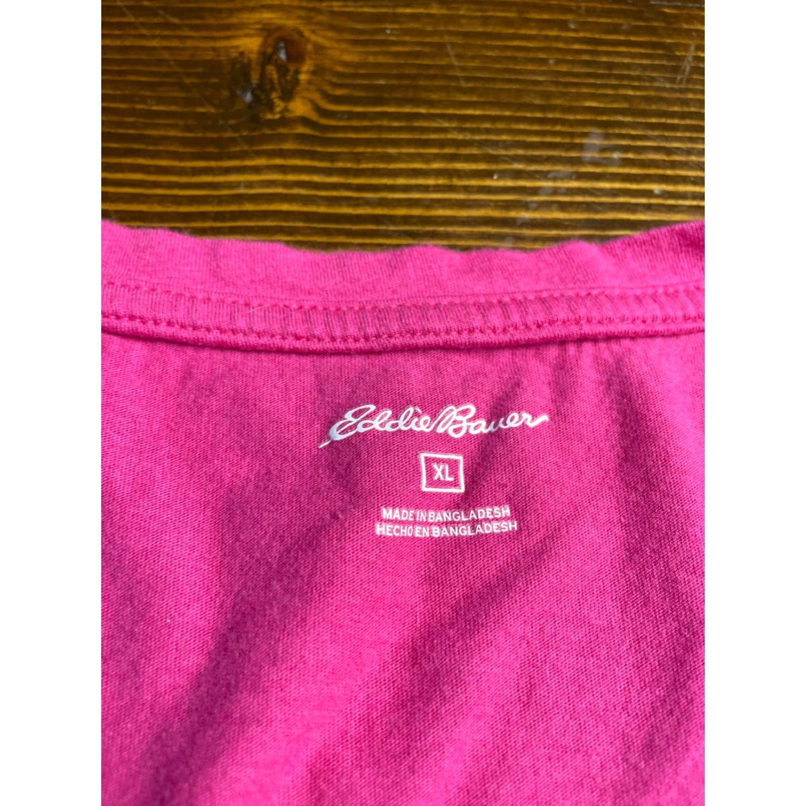 Eddie Bauer Eddie Bauer Shirt Women's XL Pink Short Sleeve Round Neck T-Shirt Size XL / US 12-14 / IT 48-50 - 6 Thumbnail