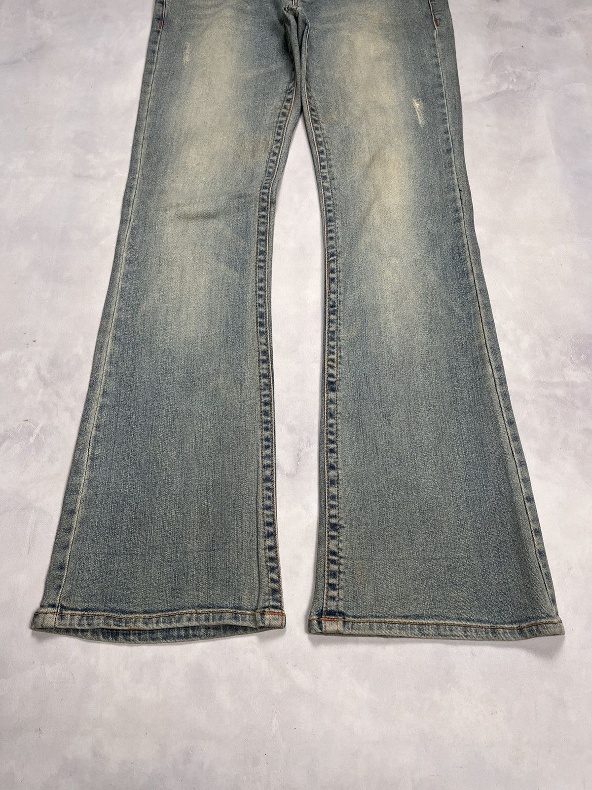 Japanese Brand JoyJean Flared Denim Pants Embroidery Size US 32 / EU 48 - 6 Thumbnail
