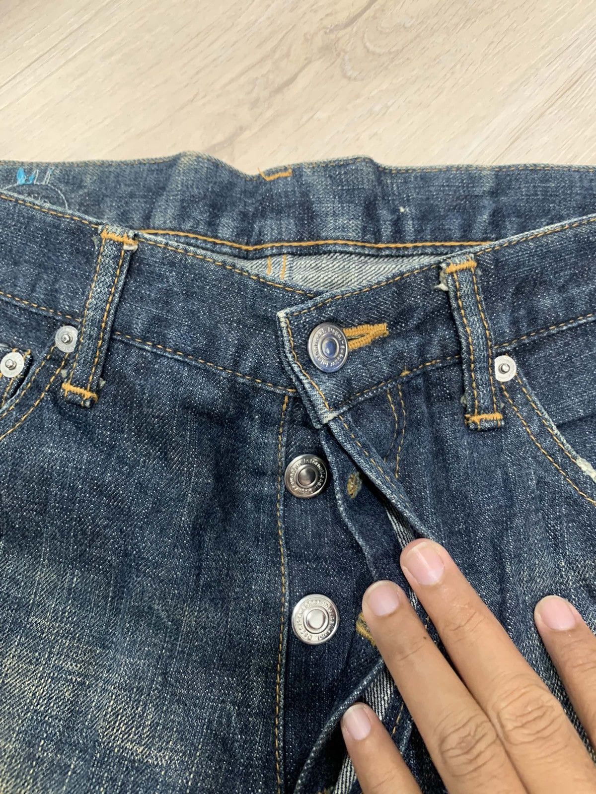 Vintage Swagger embroidery design selvedge denim style Size US 35 - 10 Thumbnail