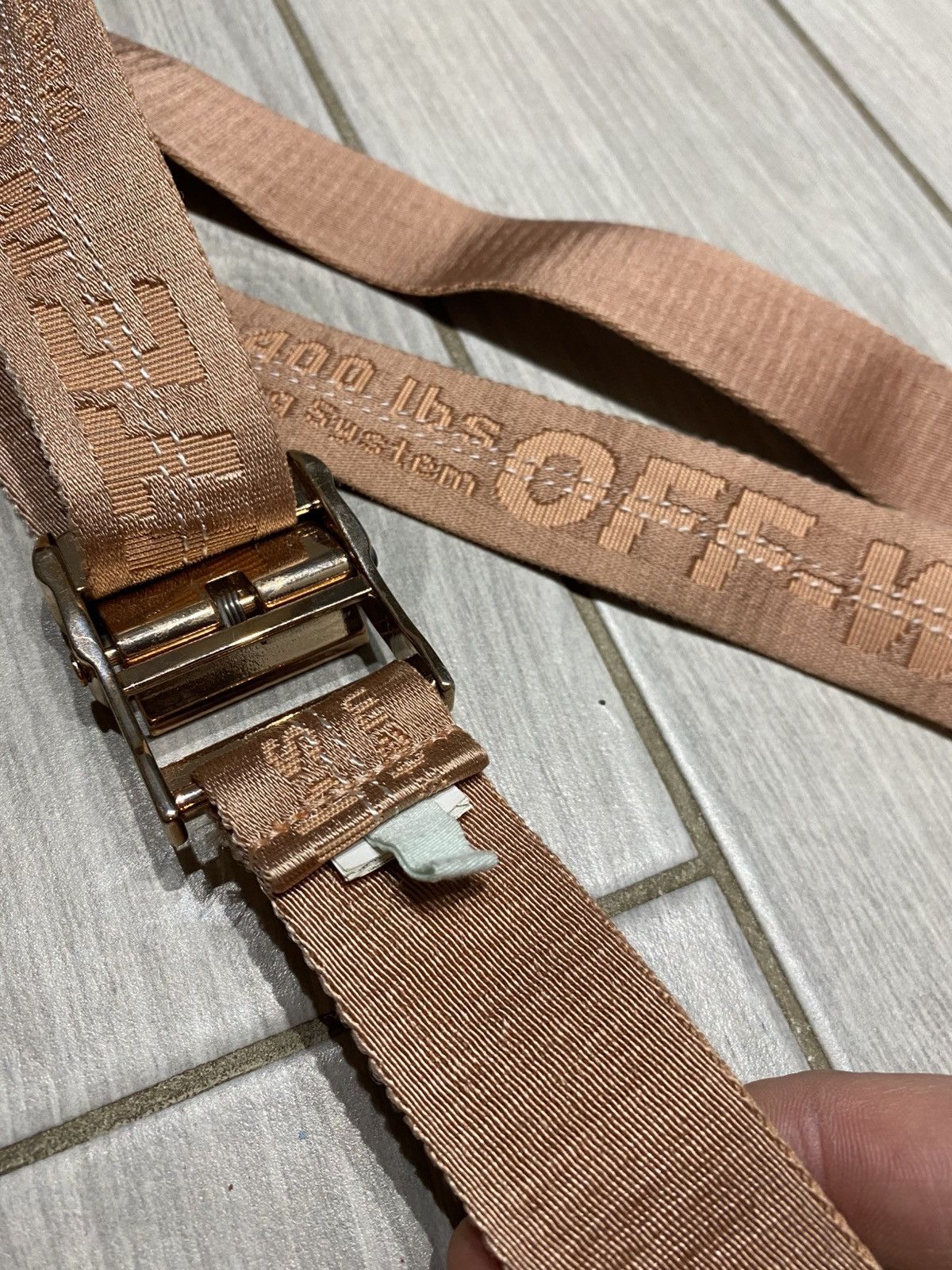 Off-White Off-White Pink Industrial Belt Y2K Size ONE SIZE - 4 Thumbnail