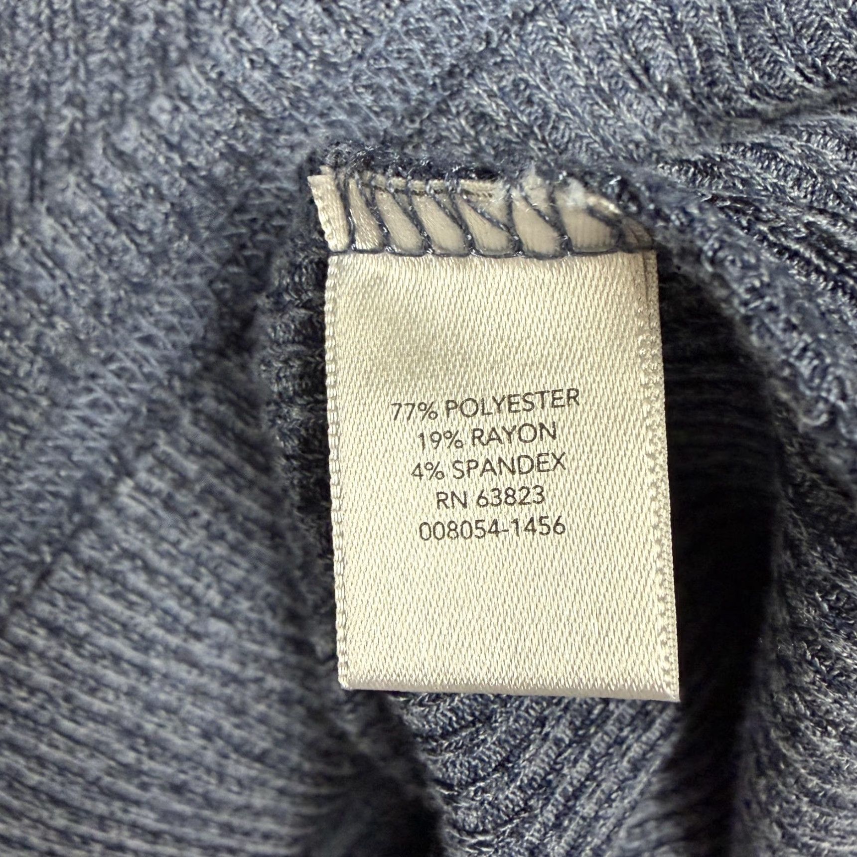 Vintage VINTAGE: No — Christopher & Banks Henley Sweater Womens Petite Blue Knit Waffle-Knit 3/4 Sleeve P/L Casual Sweater Size L / US 10 / IT 46 - 6 Thumbnail