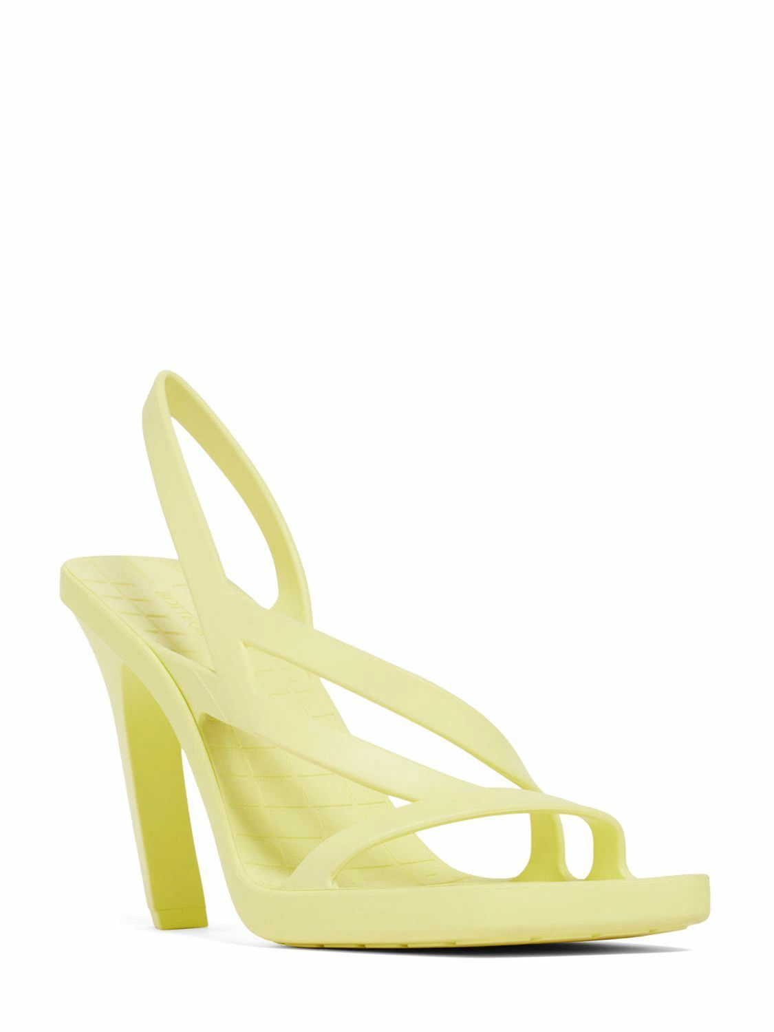 Bottega Veneta o1y0725 Rubber Ankle Strap Sandals in Yellow Size US 6 / IT 36 - 2 Thumbnail