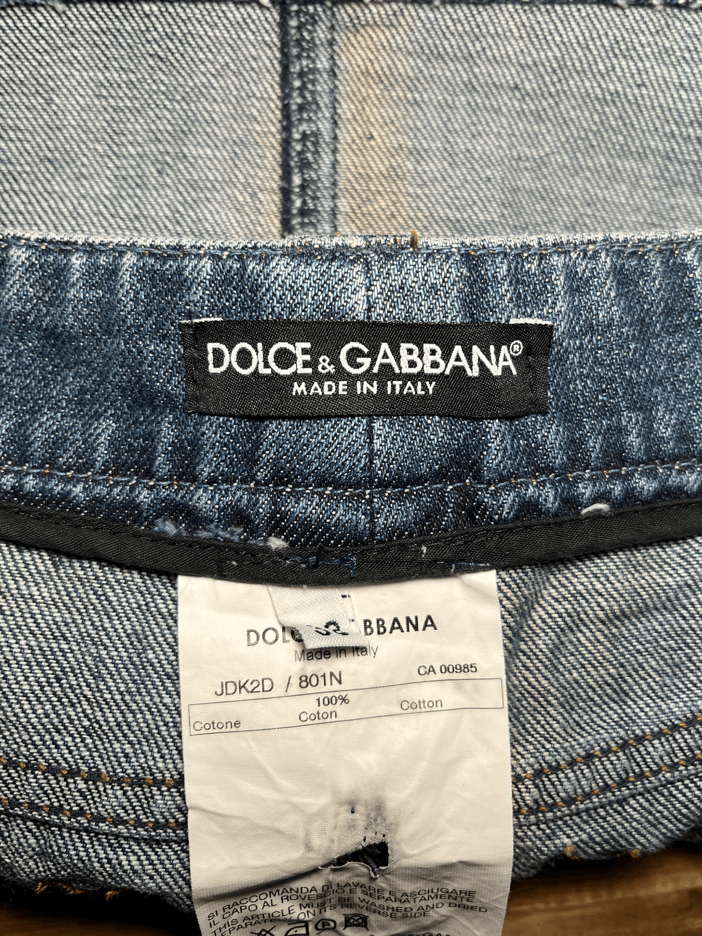 Dolce & Gabbana Dolce&Gabbana leather pocket denim mini skirt Size 26" / US 2 / IT 38 - 4 Thumbnail