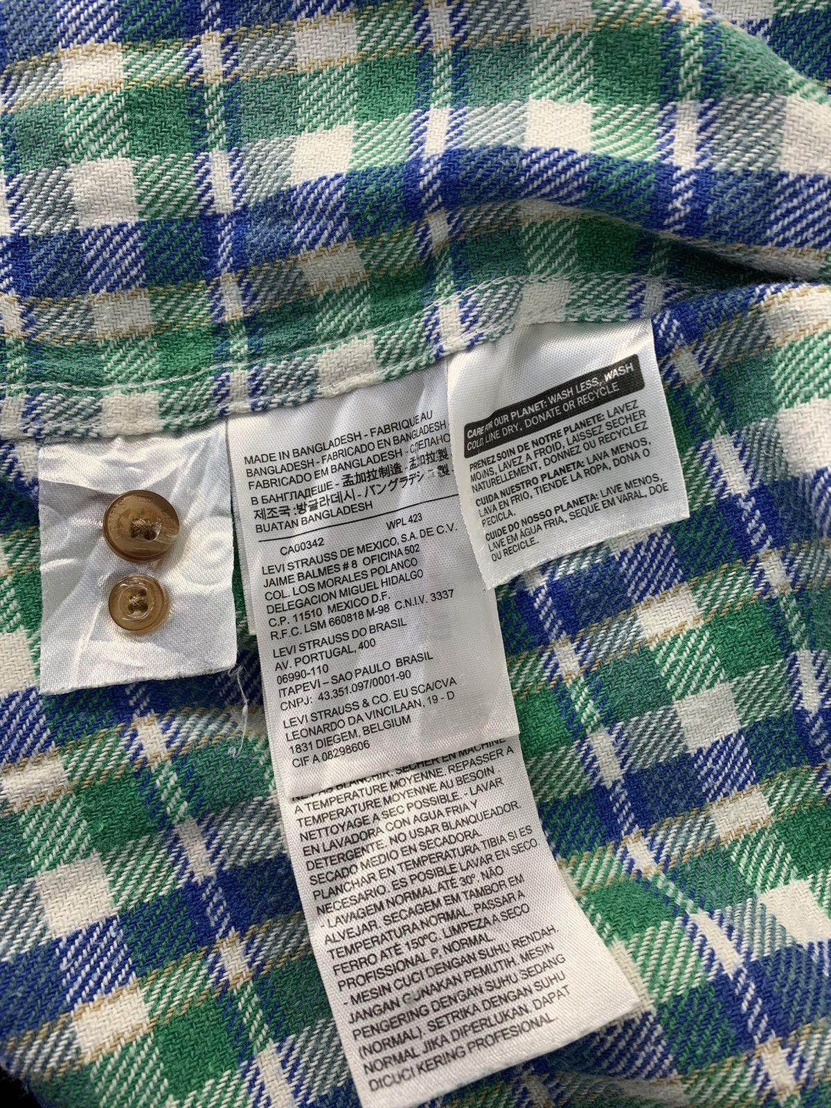 Flannel × Levi's Levi’s Strauss Chekered Double Pocket Flannel Button Up Size US XS / EU 42 / 0 - 10 Thumbnail