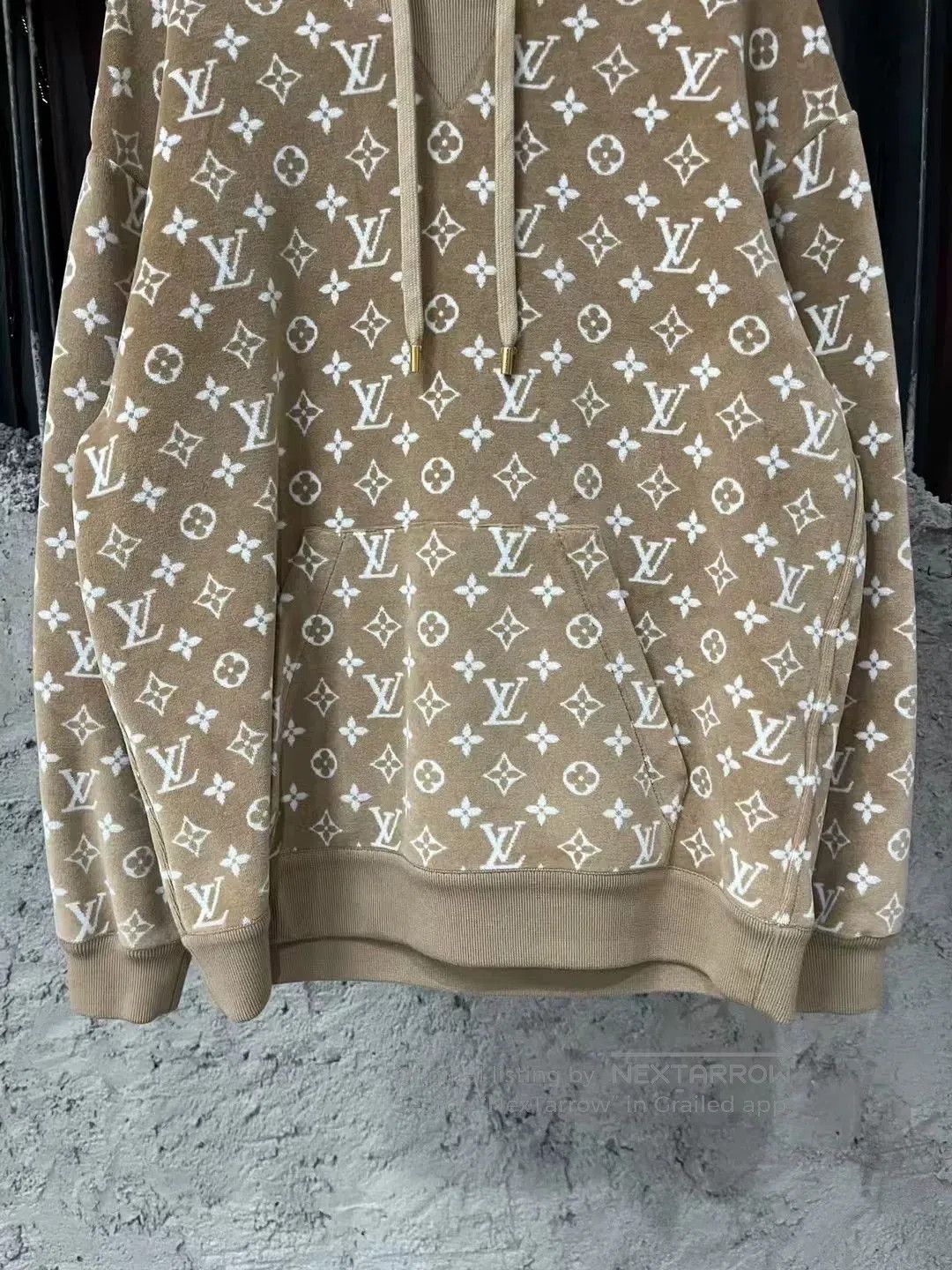Louis Vuitton Louis Vuitton New Brown Velvet Monogram Hoodie. Size US S / EU 44-46 / 1 - 4 Thumbnail