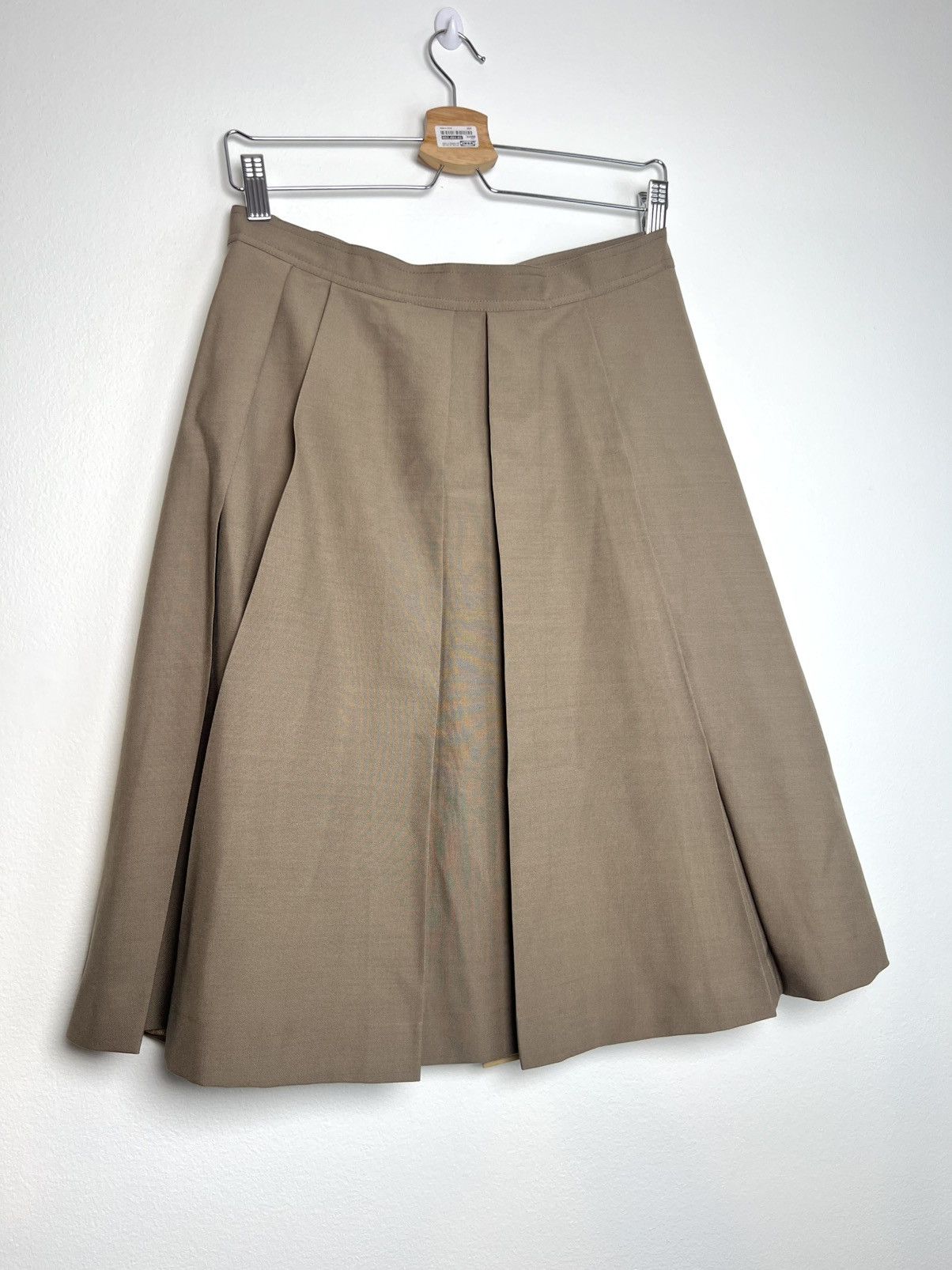 Marni Marni paneled wool mid-length skirt in khaki and tan Size 27" / US 4 / IT 40 - 9 Thumbnail