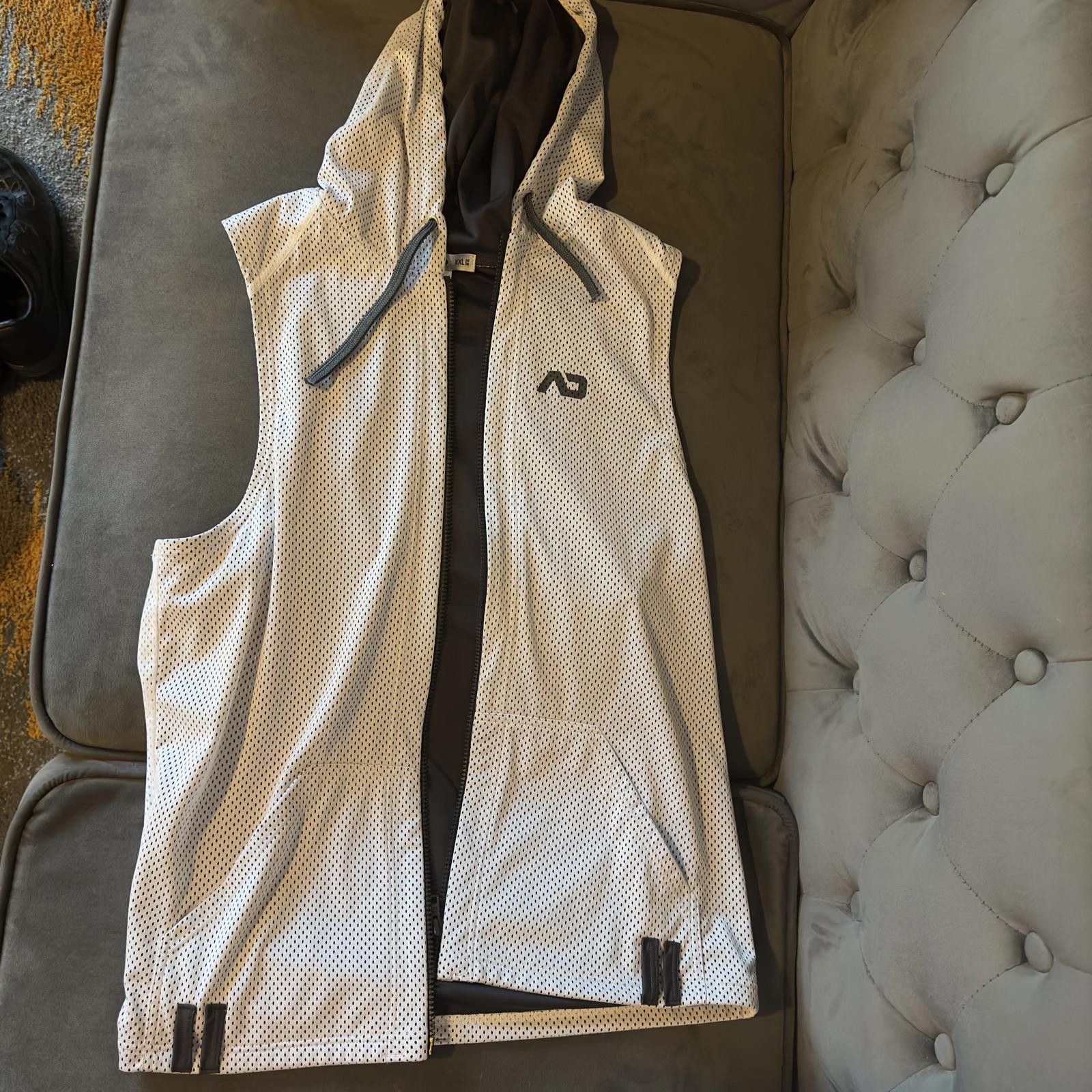 Designer Addicted Brand - Men's Mesh Hoodie Vest - XXL Size US XXL / EU 58 / 5 - 1 Thumbnail